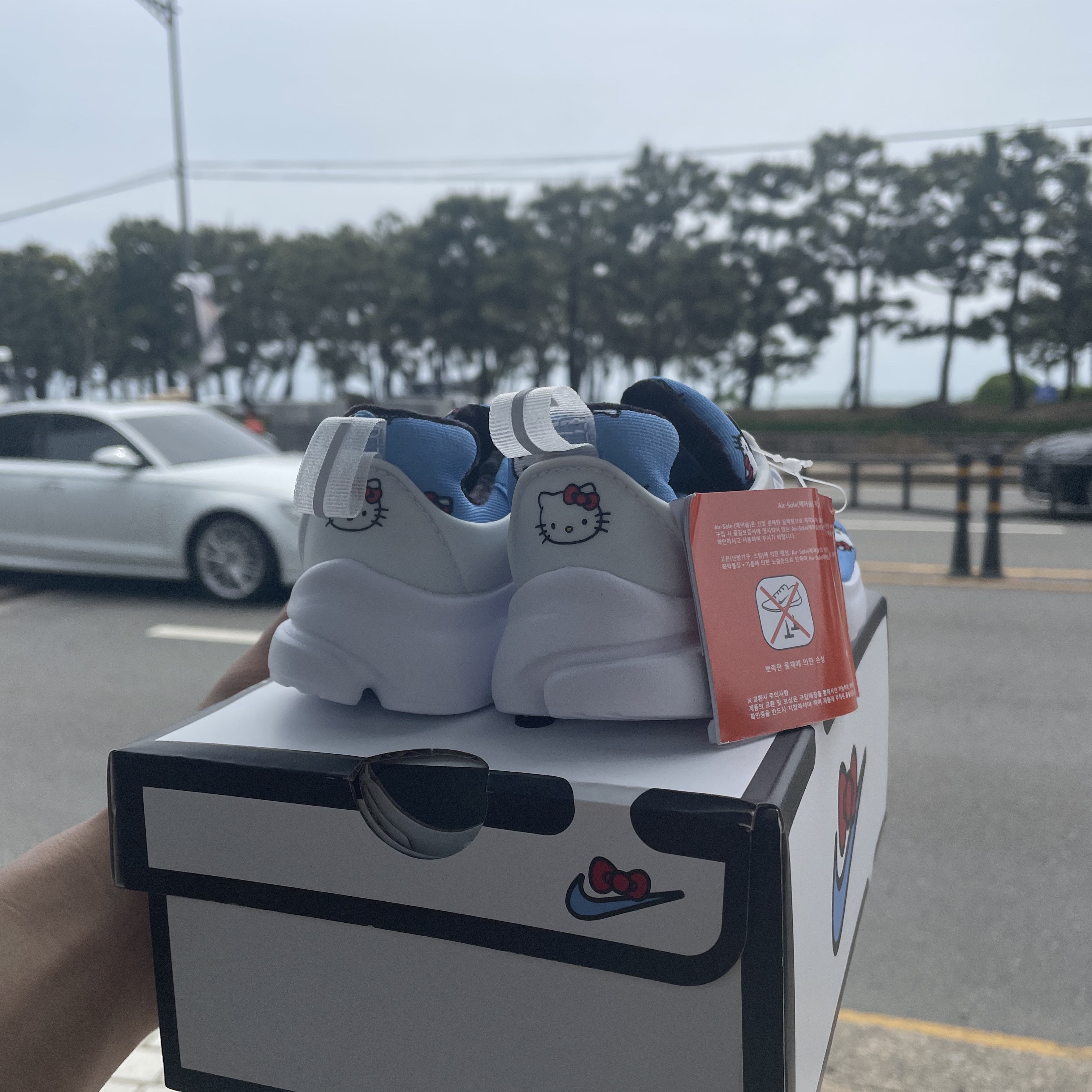 (TD) Nike x Hello Kitty Air Presto University Blue, Nike x Hello Kitty Air Presto University Blue 착용 스타일 - 3