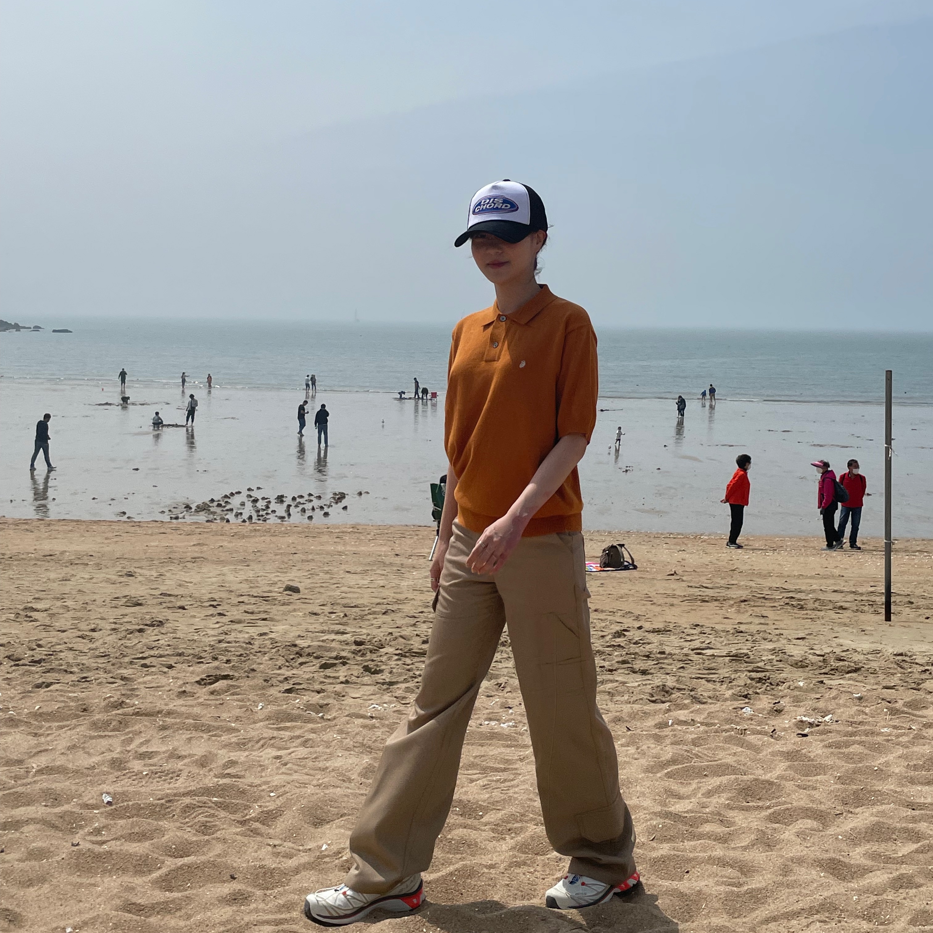 Salomon XT-6 Sand 착용 스타일