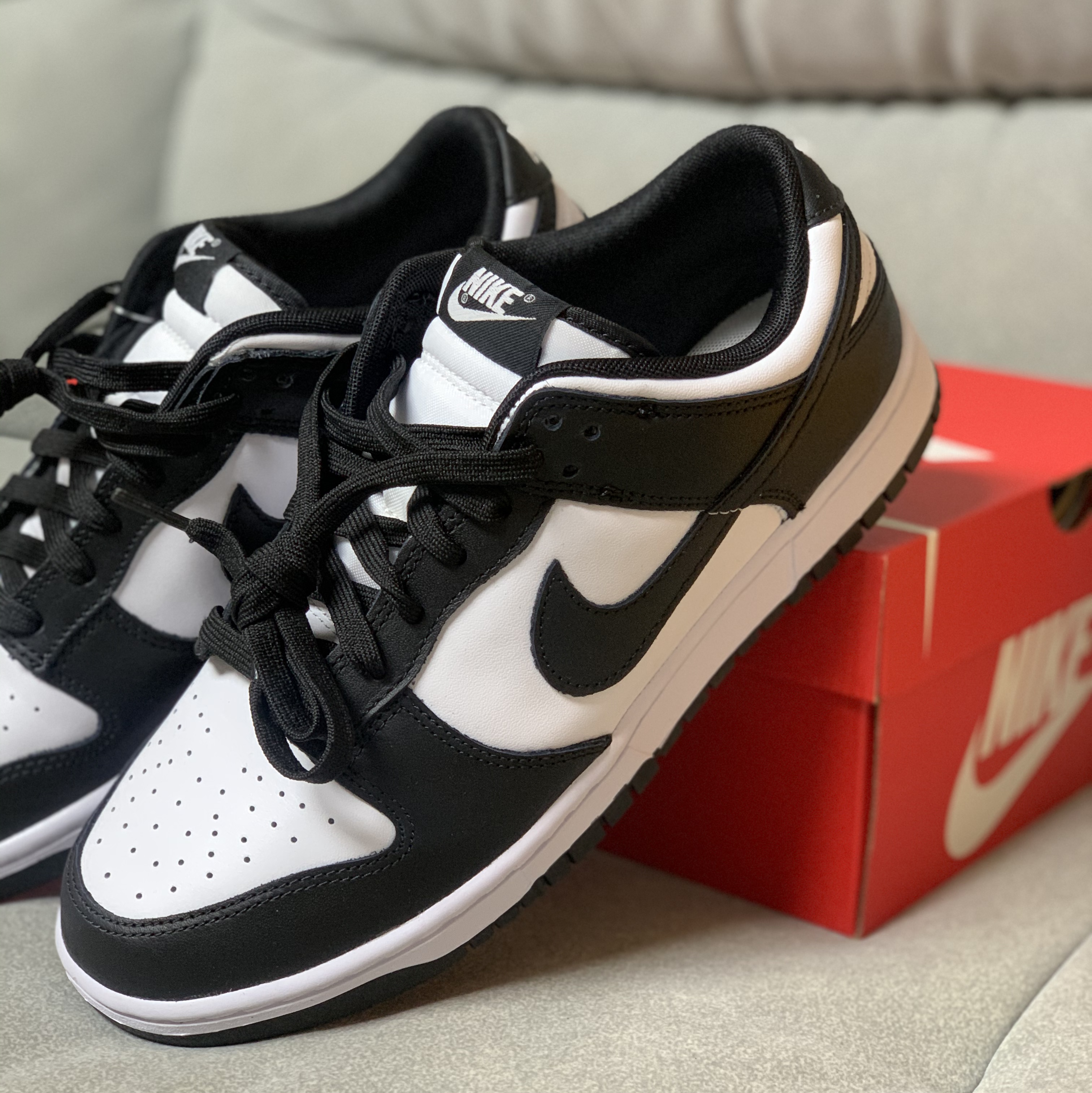 Nike Dunk Low Retro Black 착용 스타일 - 1