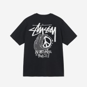 Stussy Peace Hand Pigment dyed T-Shirt Black