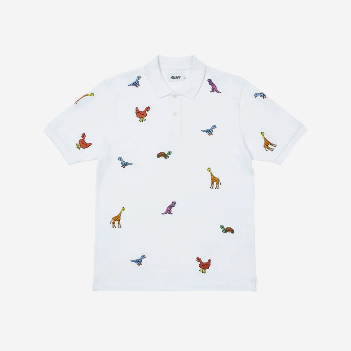 Palace Animals Polo White - 22SS 상세 이미지 1