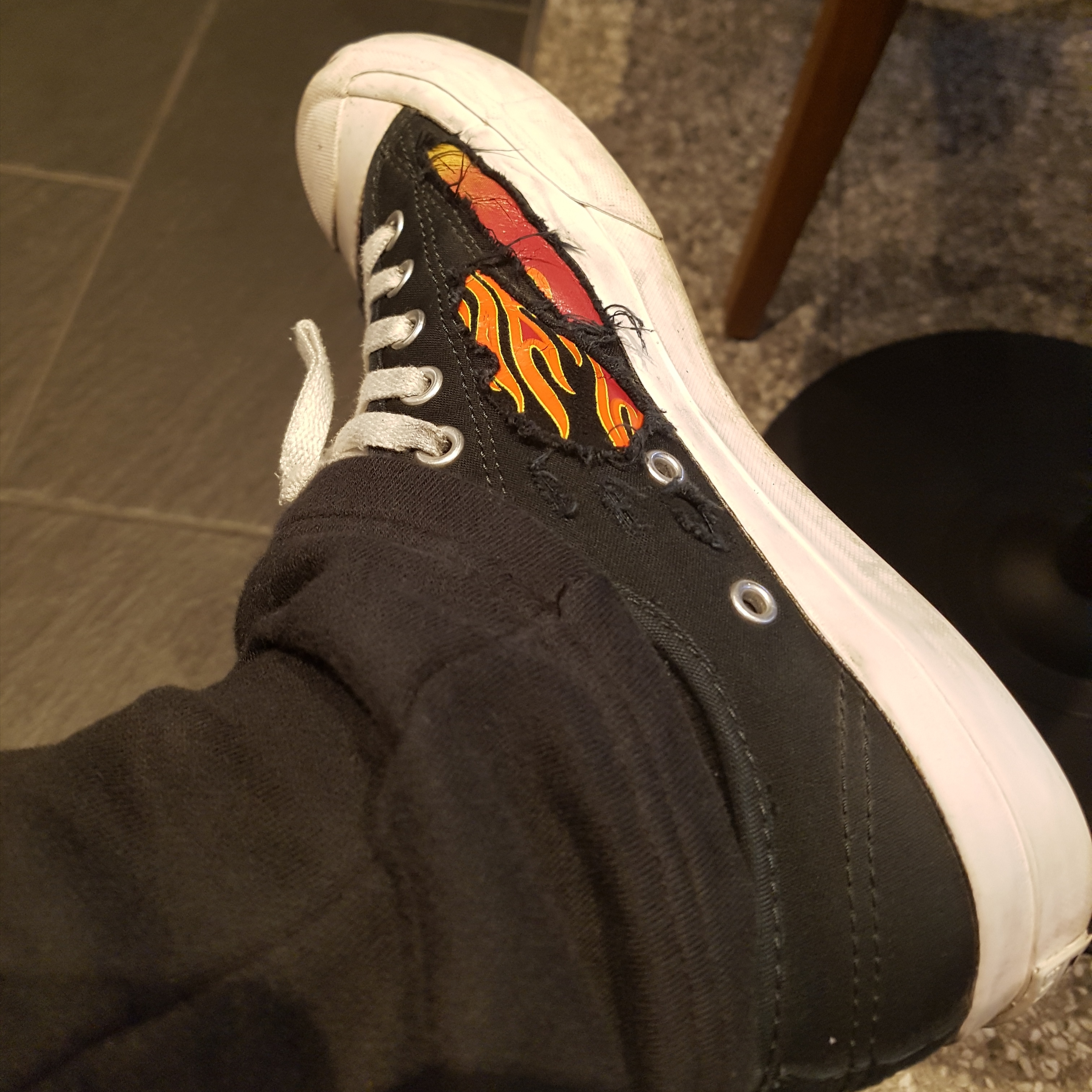 Converse Jack Purcell Pro Archive Print Black 착용 스타일