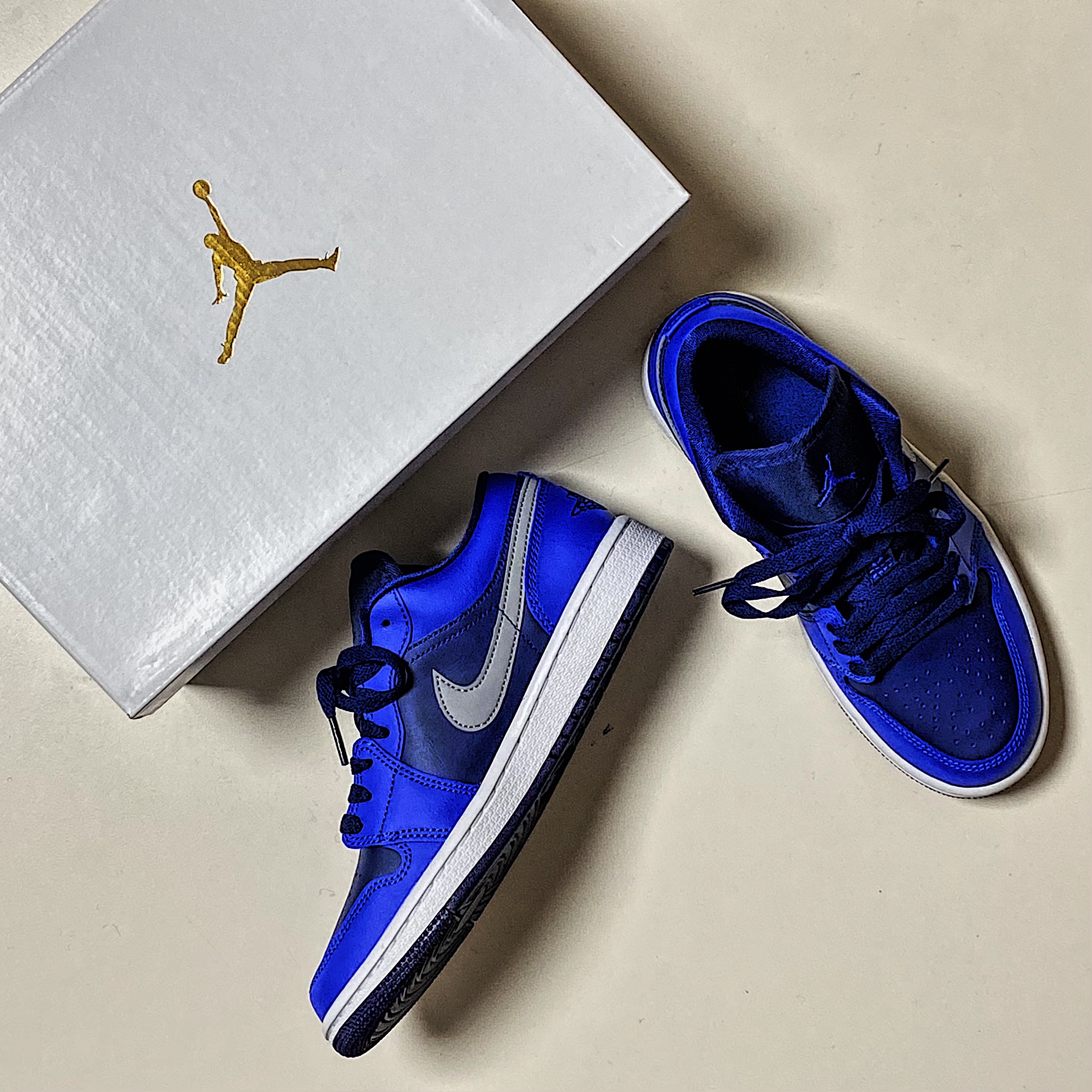 (W) Jordan 1 Low Game Royal 착용 스타일 - 1