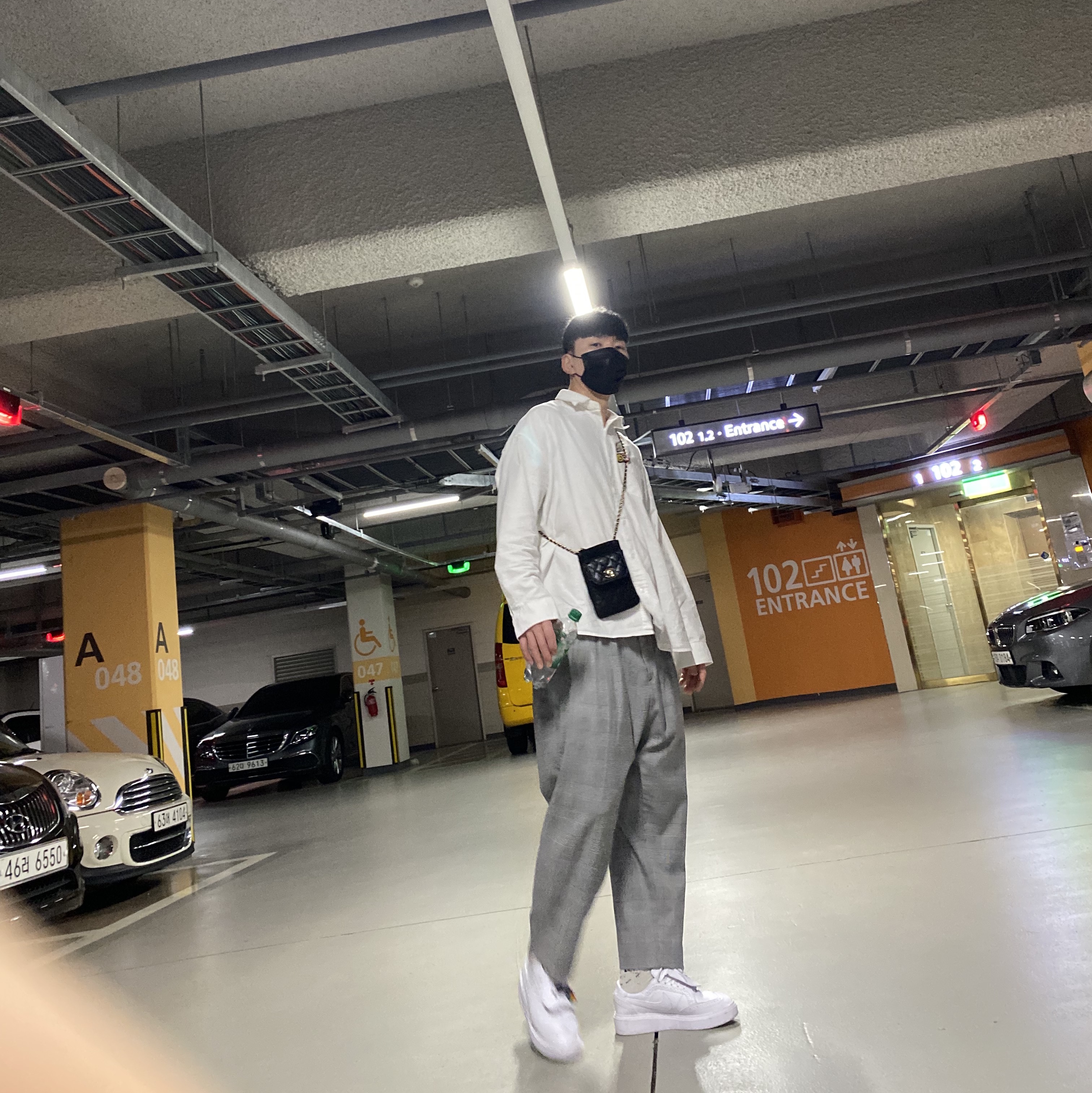 Nike x Peaceminusone Kwondo1 White 착용 스타일