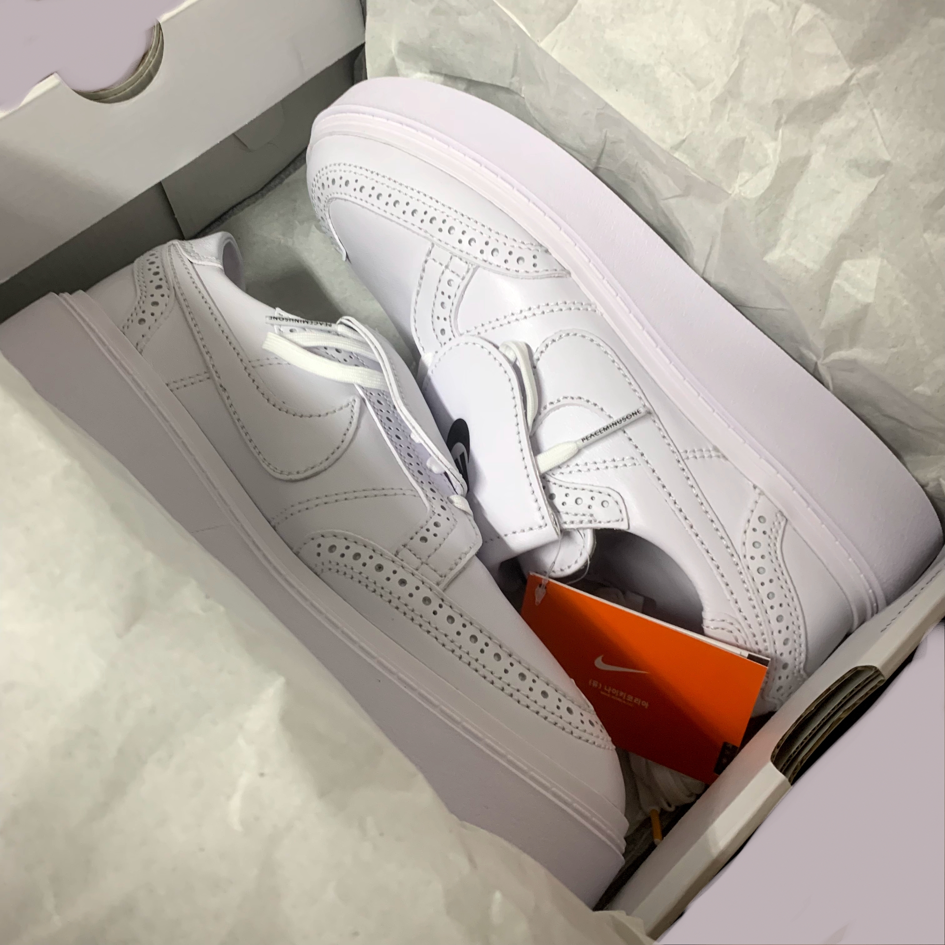Nike x Peaceminusone Kwondo1 White 착용 스타일