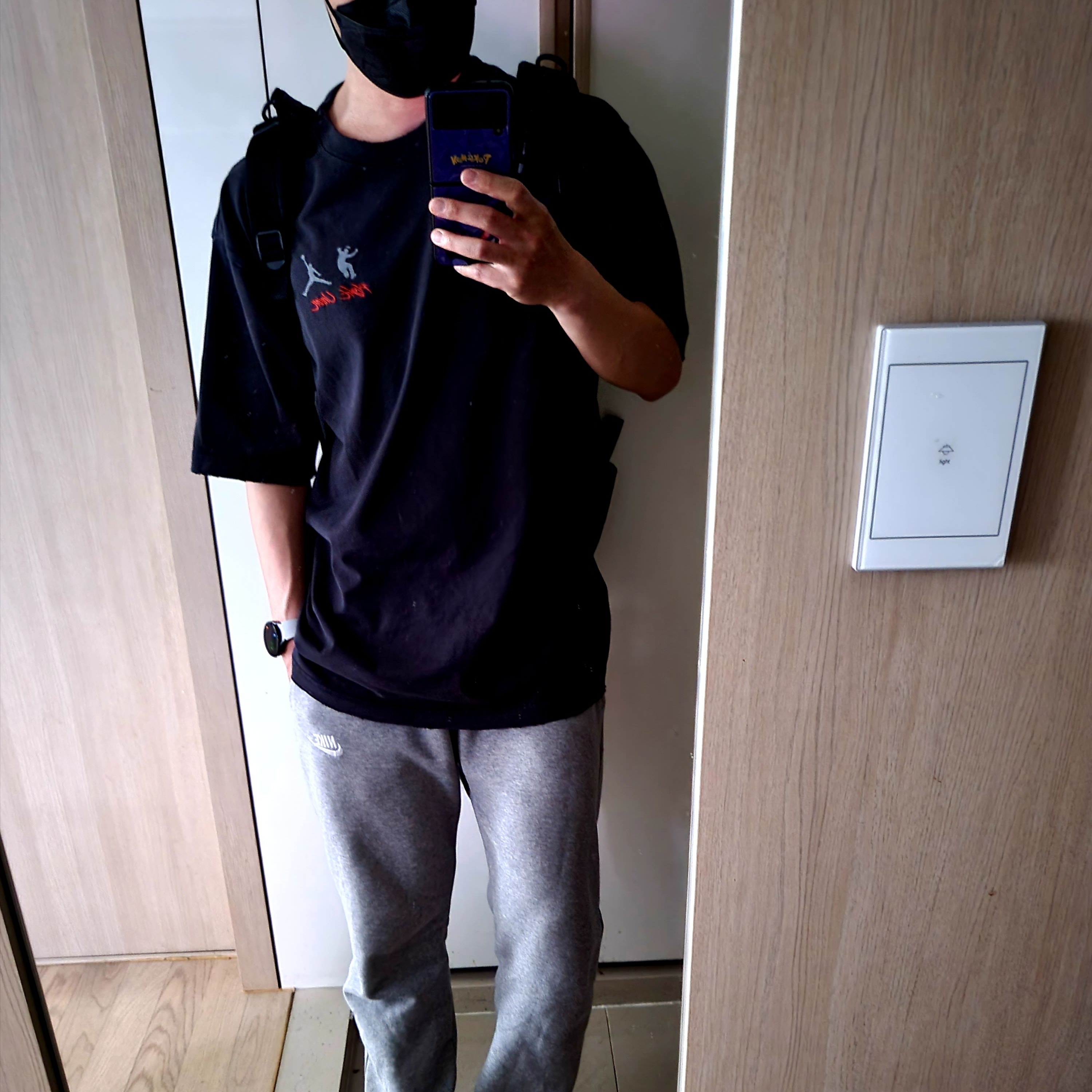 Jordan x Union T-Shirt Black - US/EU 착용 스타일