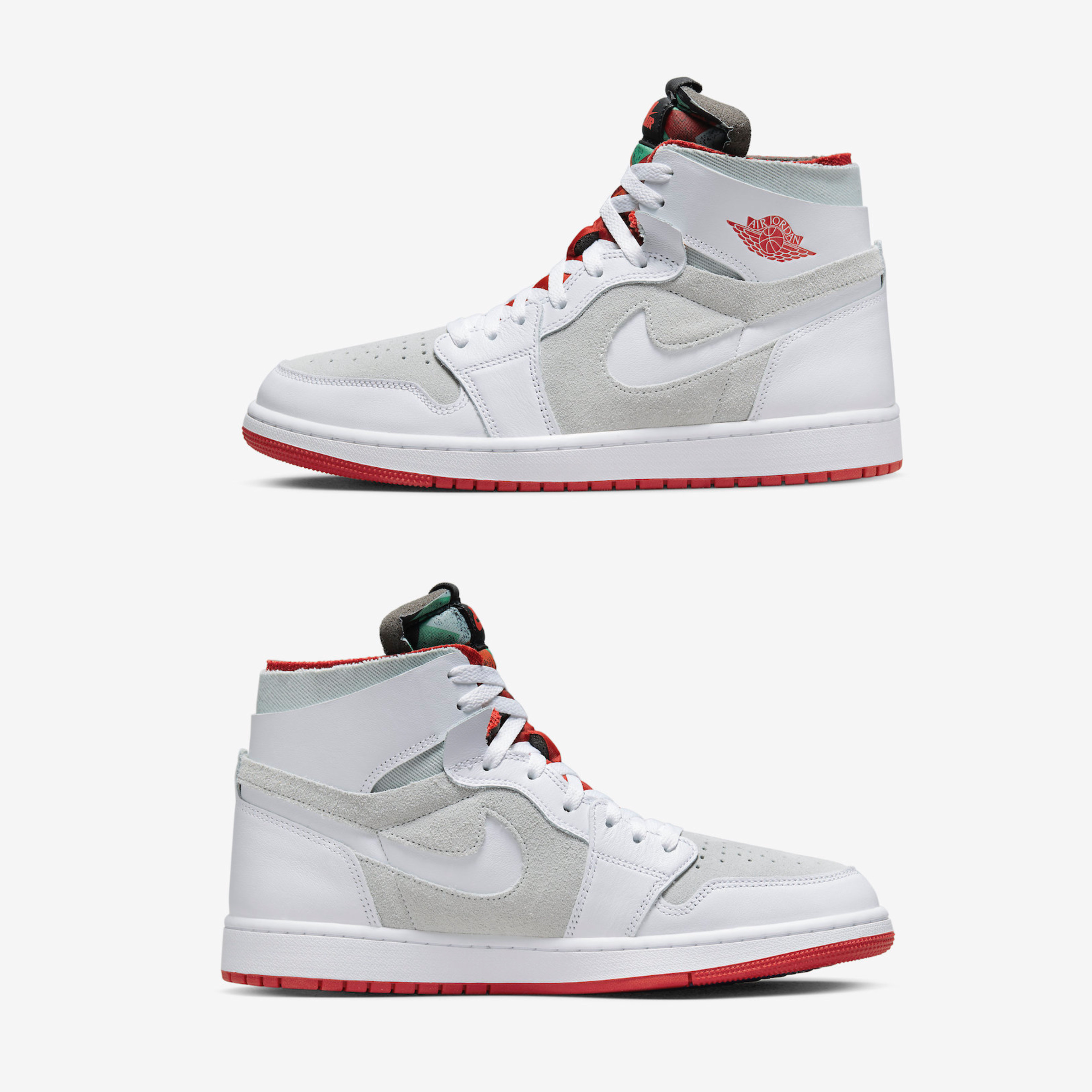 Jordan 1 Zoom Air CMFT White True Red 착용 스타일 - 3