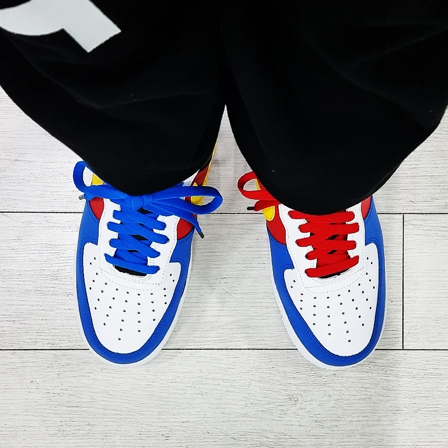 Nike x UNO Air Force 1 '07 QS White Yellow Zest 착용 스타일 - 2