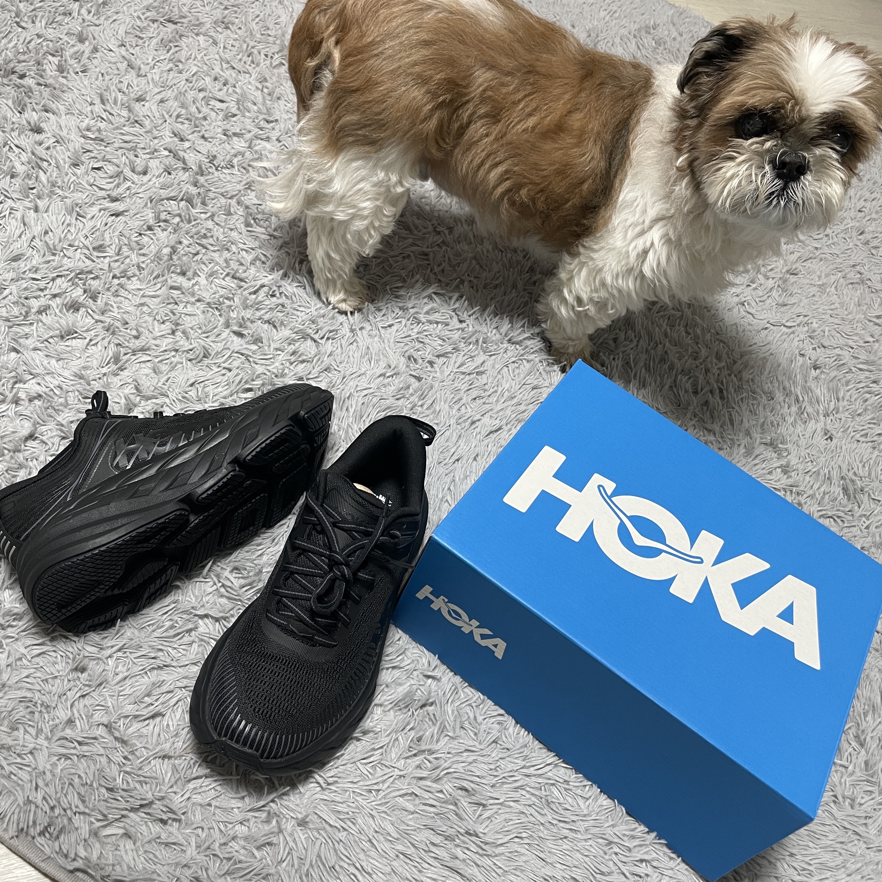 (W) Hoka Bondi 7 Black 착용 스타일