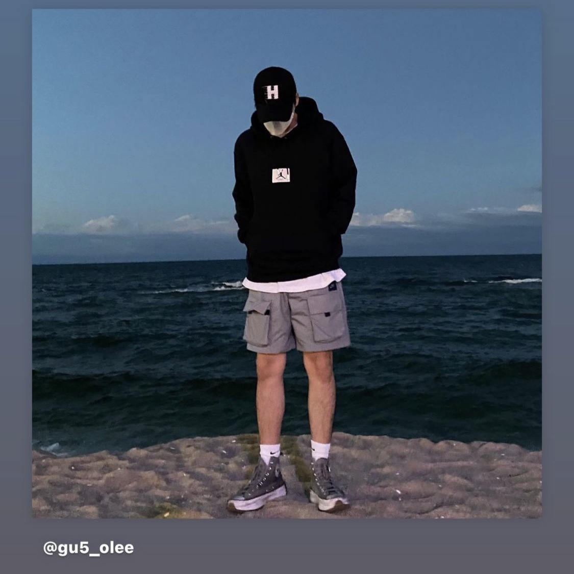 Converse Run Star Hike Hi Smoke 착용 스타일
