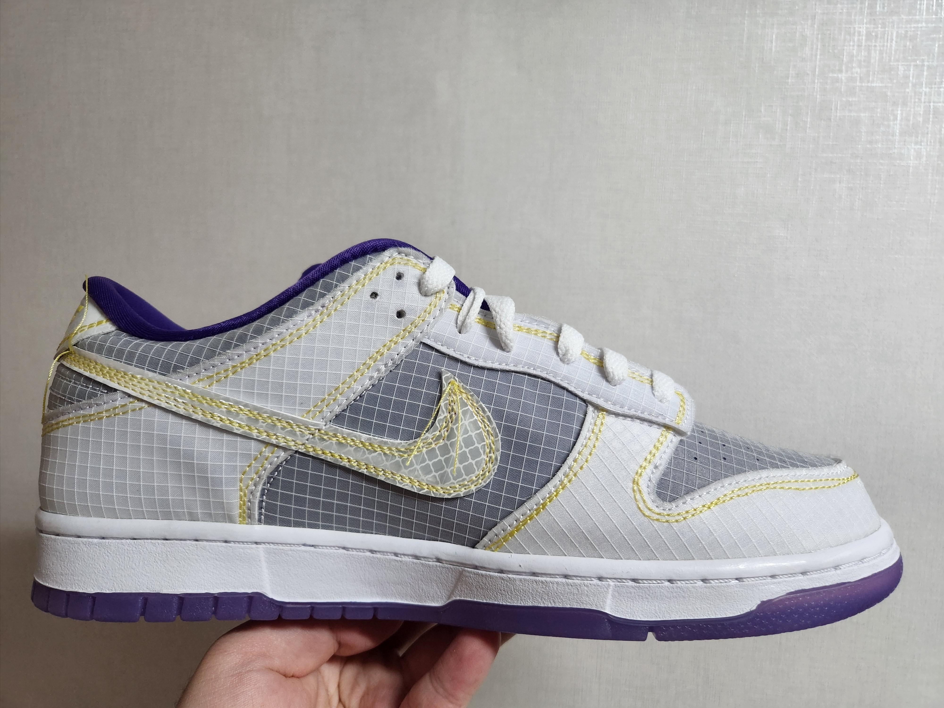 Nike x Union Dunk Low Passport Pack Court Purple White 착용 스타일 - 2