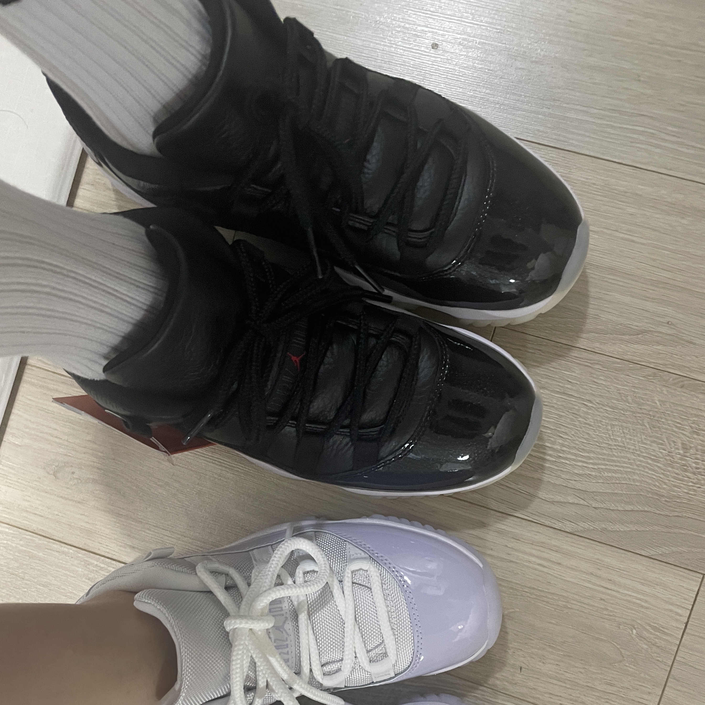 Jordan 11 Retro Low 72-10, (W) Jordan 11 Retro Low Pure Violet 착용 스타일