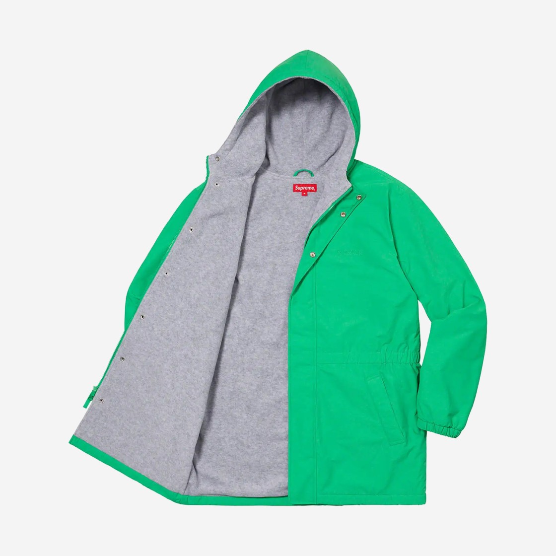 Supreme Polartec Lined Sideline Parka Green - 21SS 상세 이미지 3