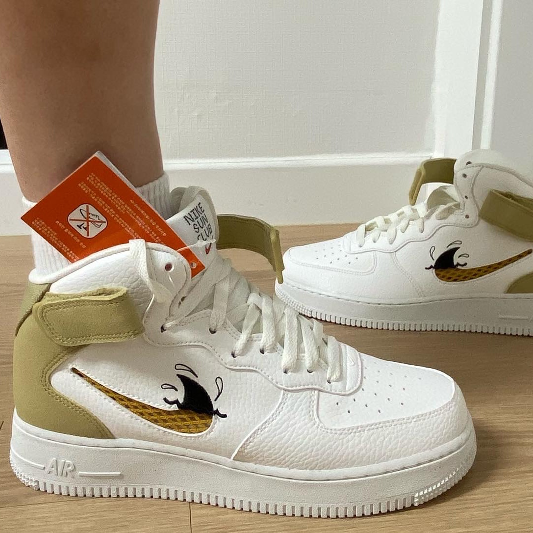Nike Air Force 1 Mid '07 LV8 Next Nature Sun Club 착용 스타일 - 3