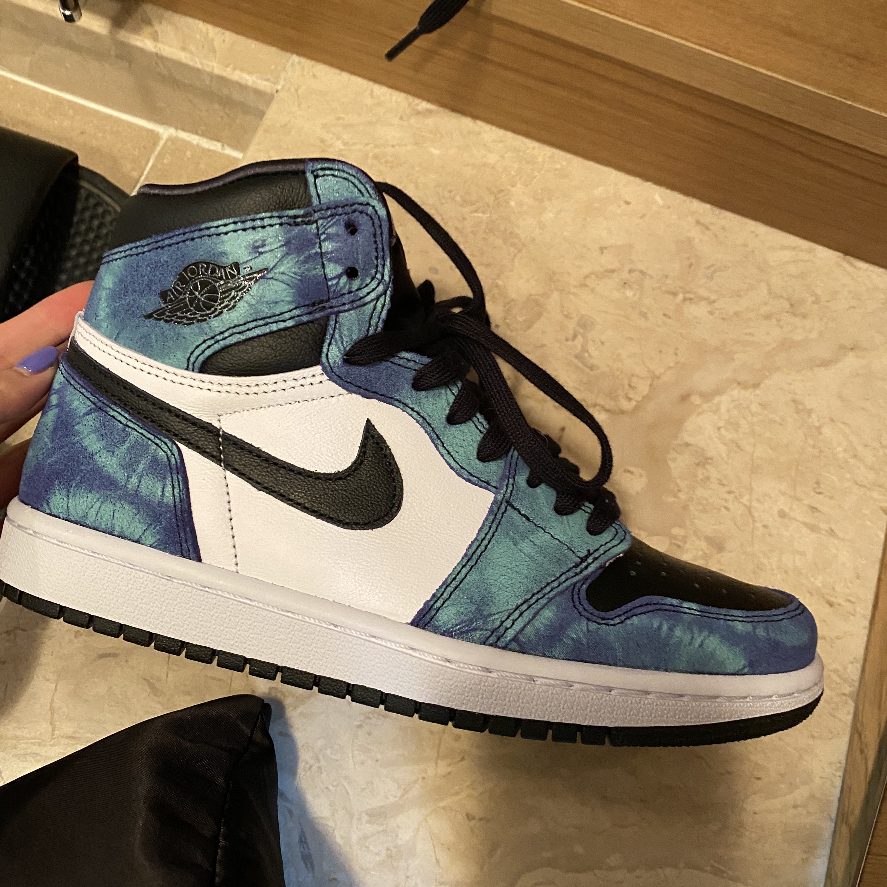 (W) Jordan 1 Retro High Tie-Dye 착용 스타일