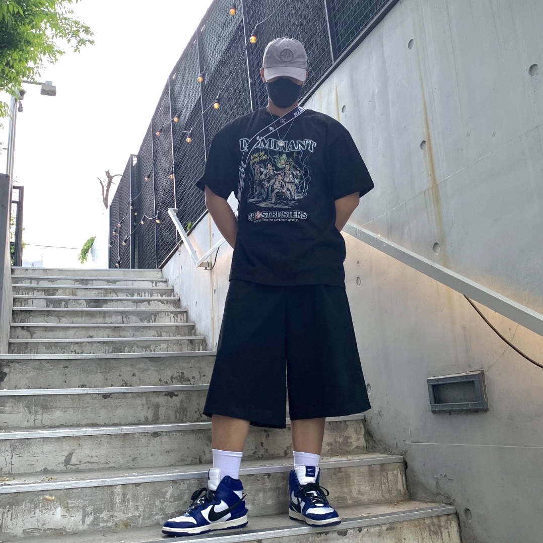 Nike x Ambush Dunk High Deep Royal Blue, Off-White x Amore Pacific Protection Box (Without Cosmetics) 착용 스타일
