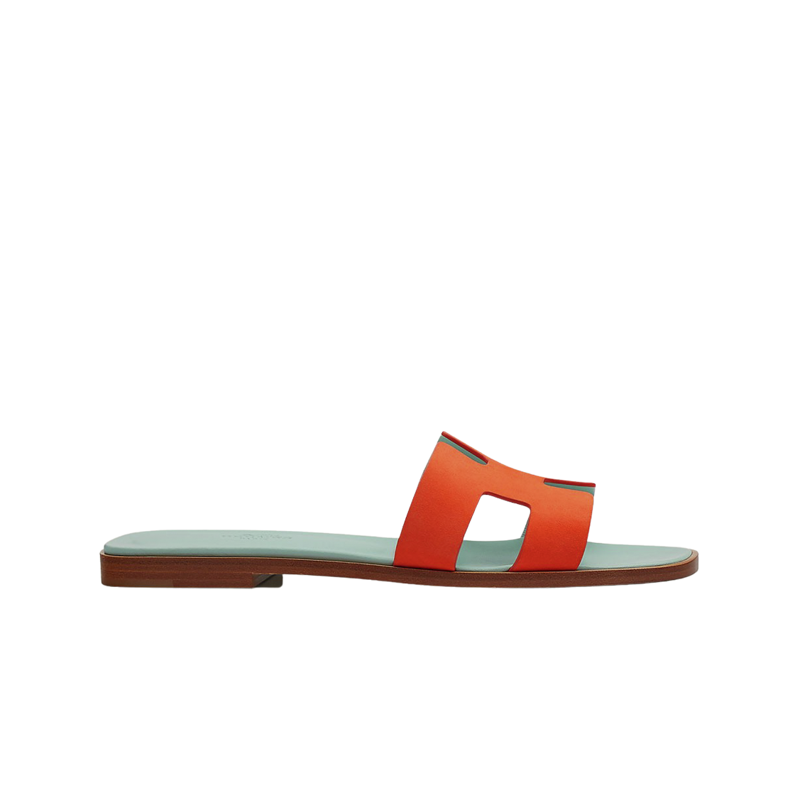 (W) 에르메스 오란 샌들 스웨이드 고트스킨 & 로즈 소르베((W) Hermes Oran Sandal Suede Goatskin & Rose Sorbet) - 1