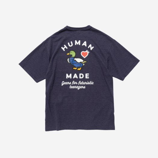 휴먼 메이드 #3 포켓 티셔츠 네이비