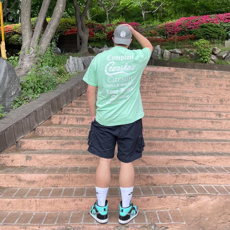 Nike x Diamond Supply Co. SB Dunk High Tiffany, Nike ACG Cargo Shorts Black - Asia 착용 스타일 - 1