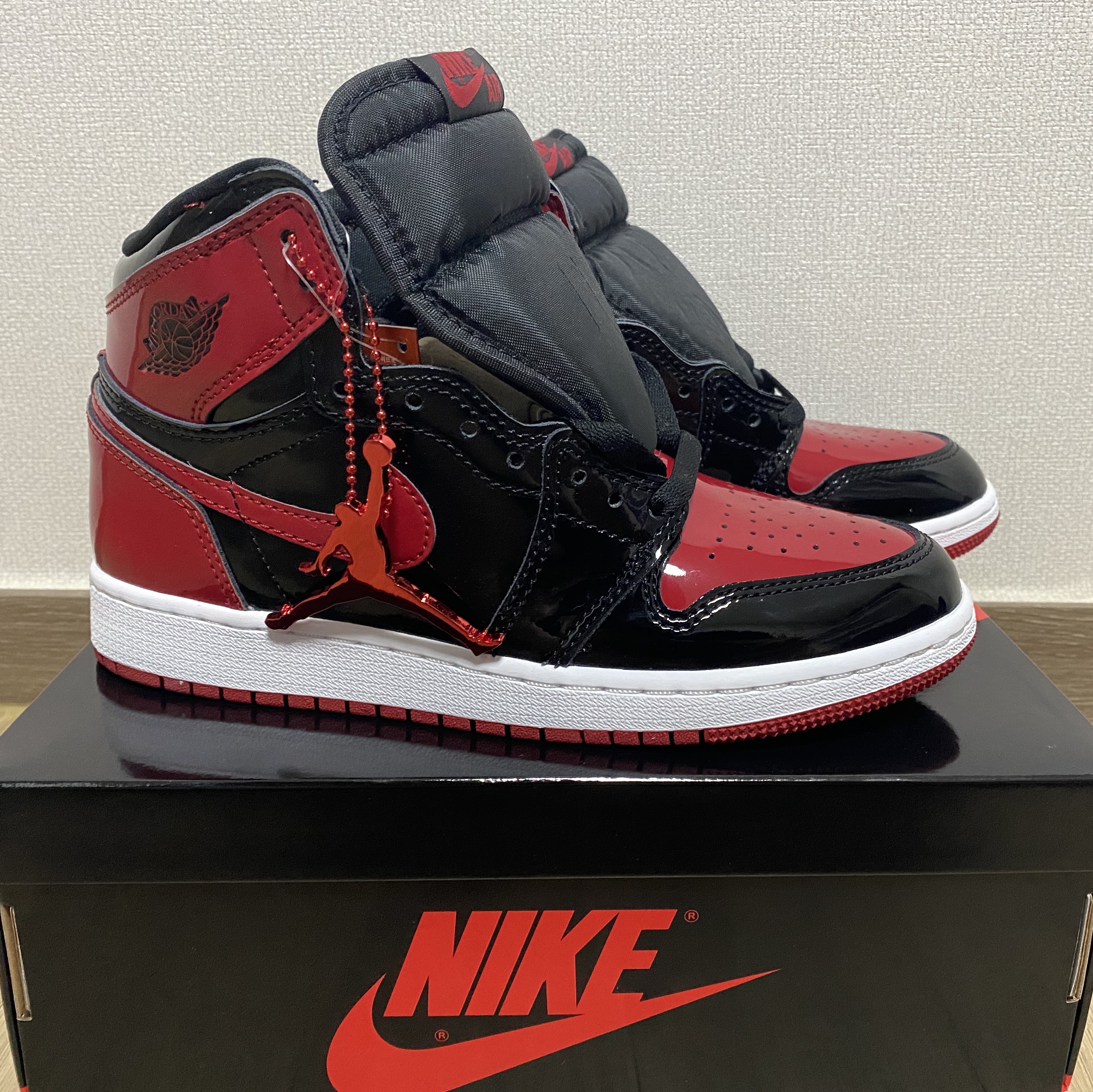 (GS) Jordan 1 Retro High OG Patent Bred 착용 스타일