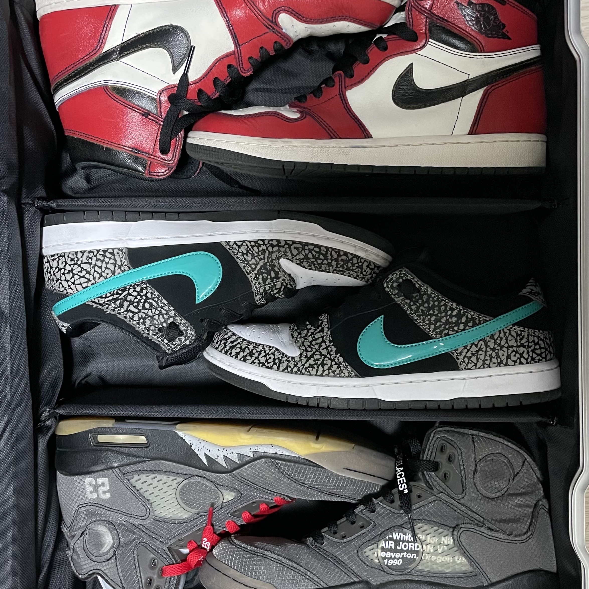 Jordan 1 Retro High OG Defiant SB LA to Chicago, Nike SB Dunk Low Pro Clear Jade 착용 스타일