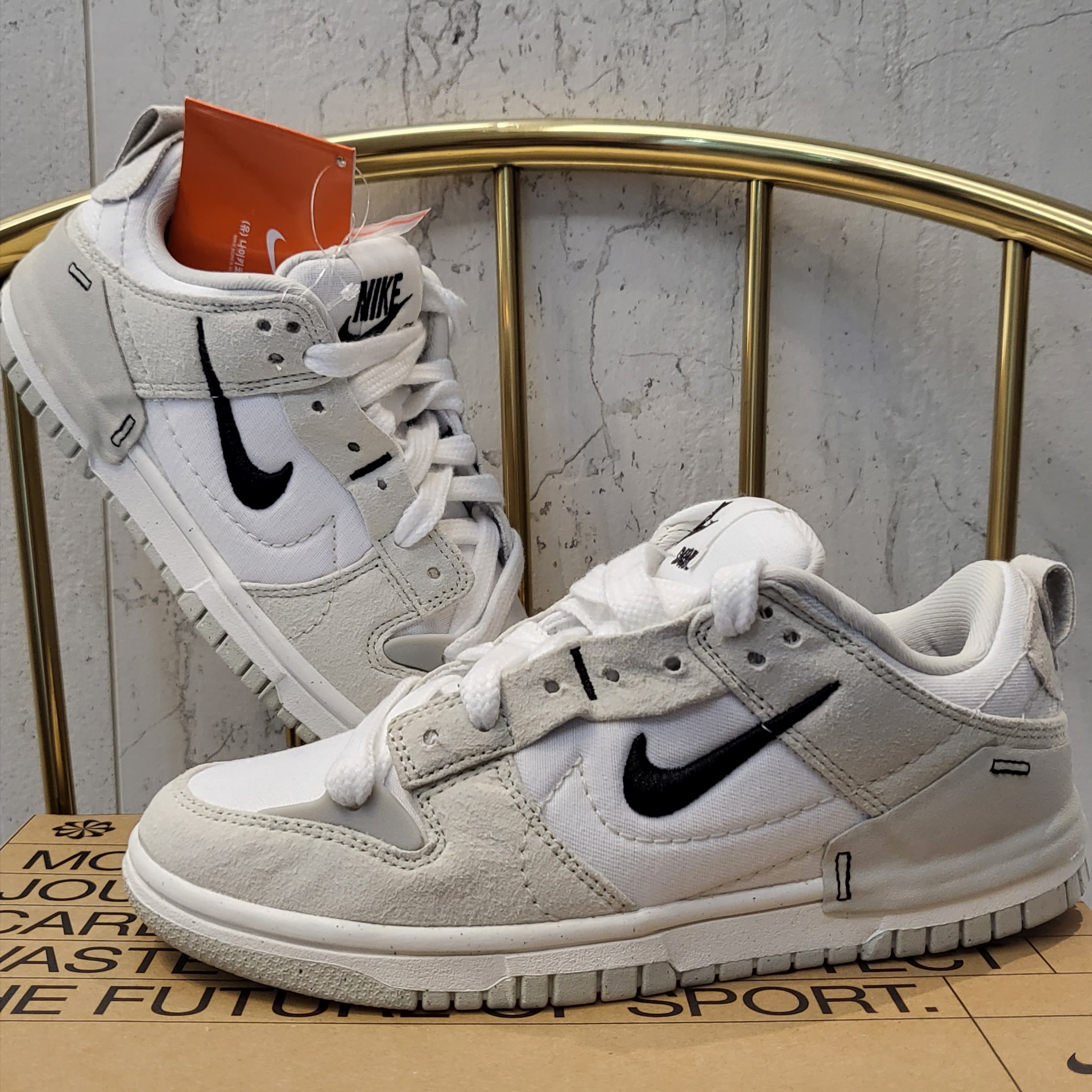 (W) Nike Dunk Low Disrupt 2 White Light Bone 착용 스타일