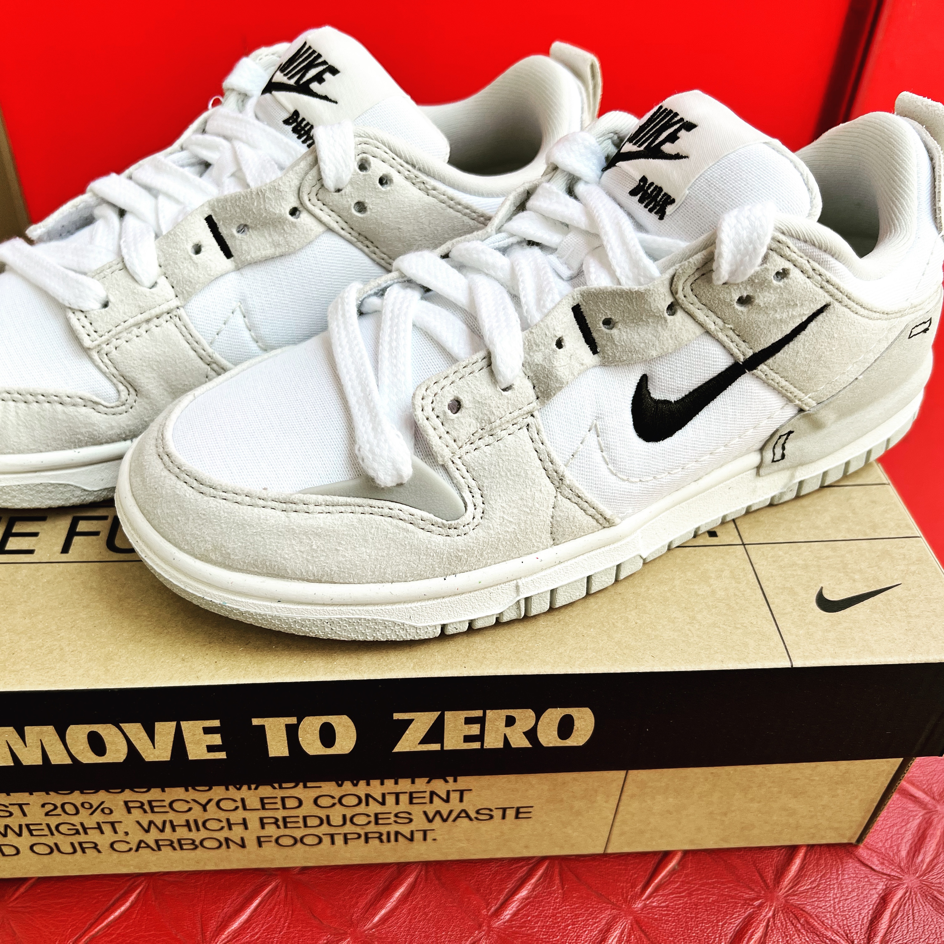 (W) Nike Dunk Low Disrupt 2 White Light Bone 착용 스타일