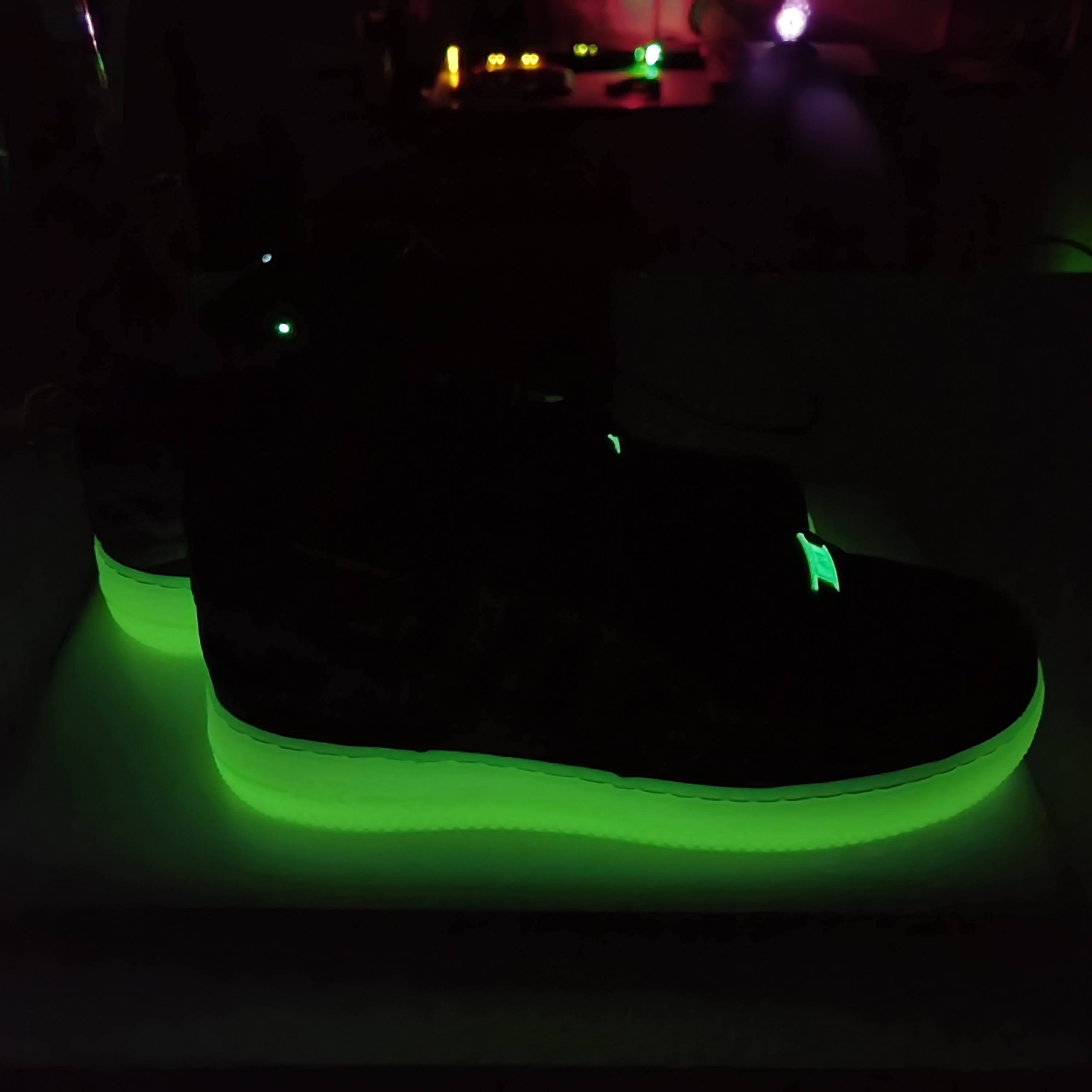 Nike Air Force 1 Low '07 Purple Skeleton 착용 스타일 - 5