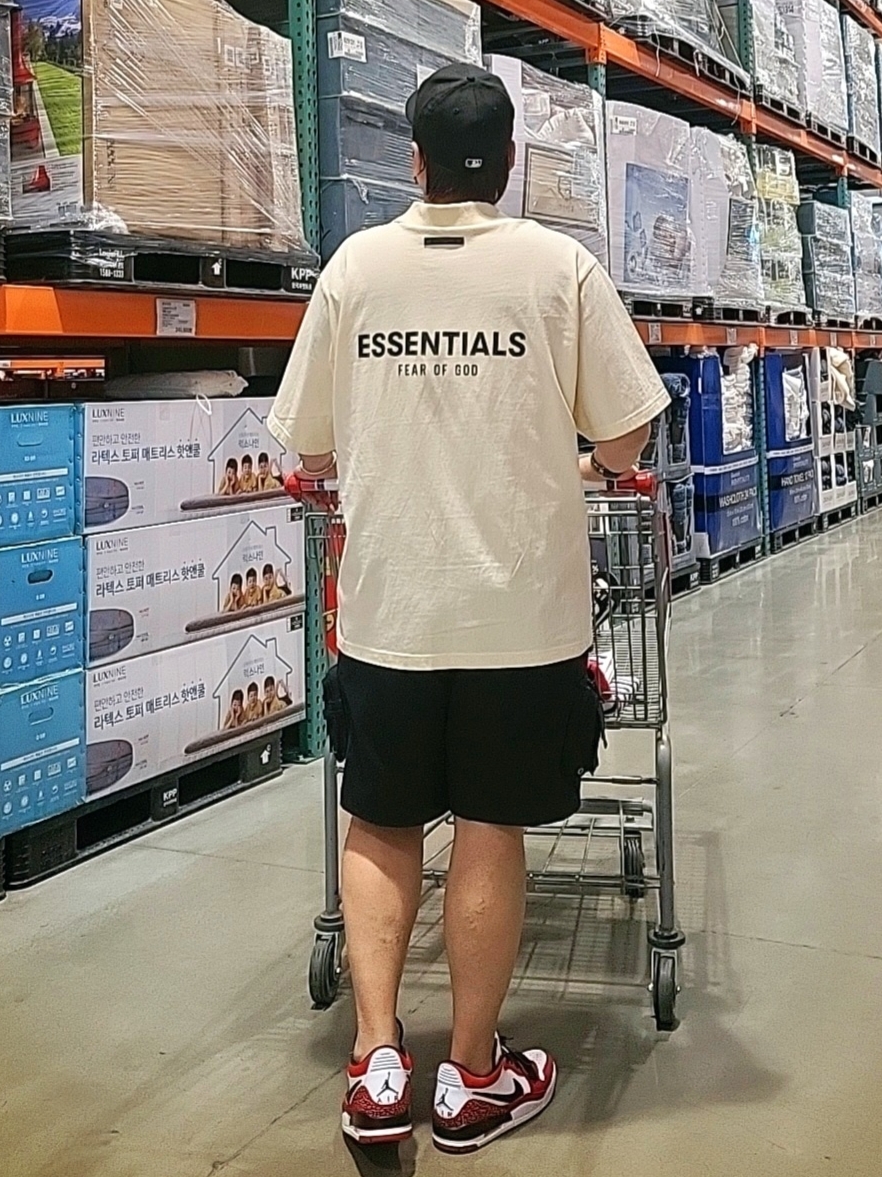 Jordan Legacy 312 Low Chicago 2022, Essentials Short Sleeve Polo Cream - 21SS 착용 스타일 - 3