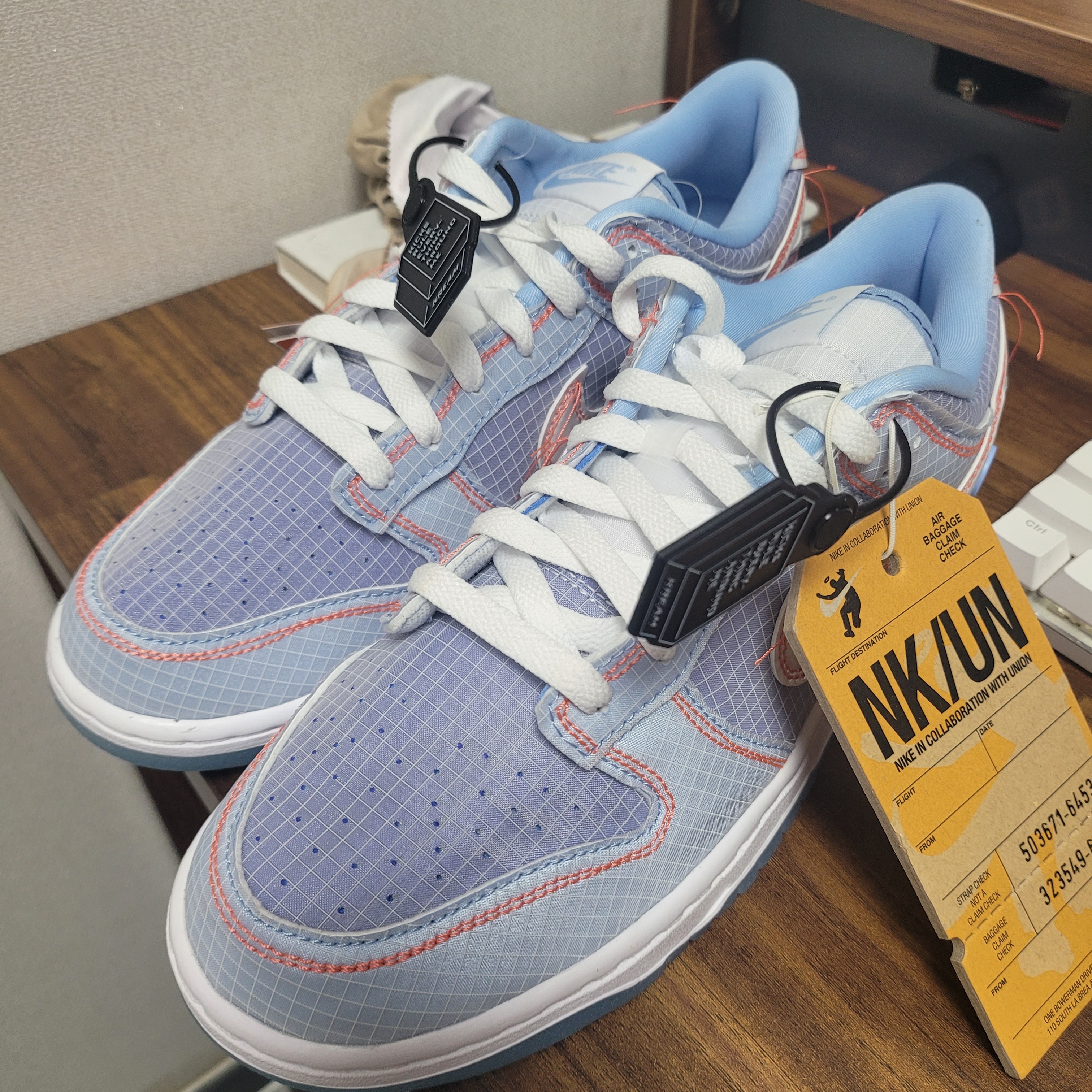 Nike x Union Dunk Low Passport Pack Argon 착용 스타일