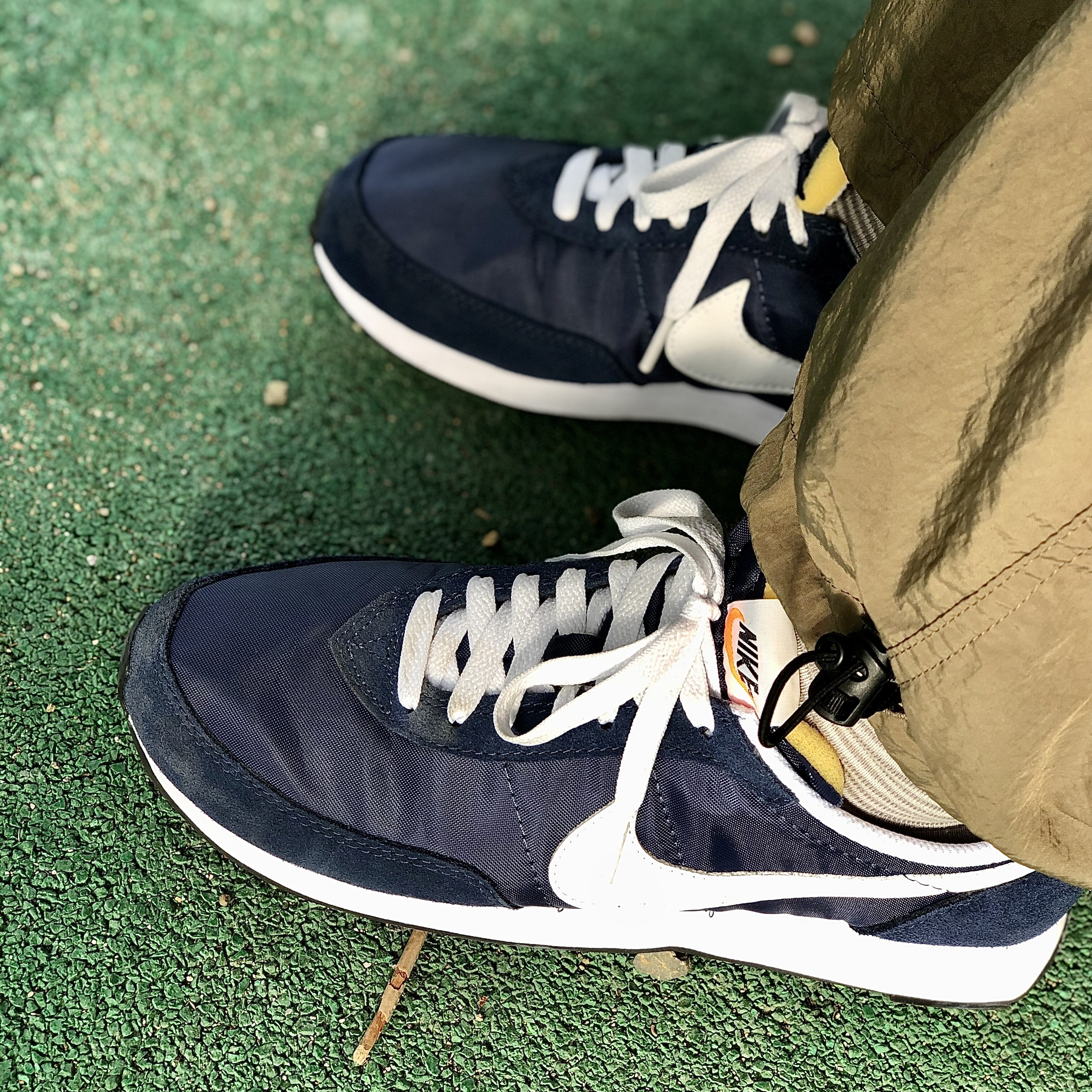 Nike Waffle Trainer 2 Thunder Blue 착용 스타일