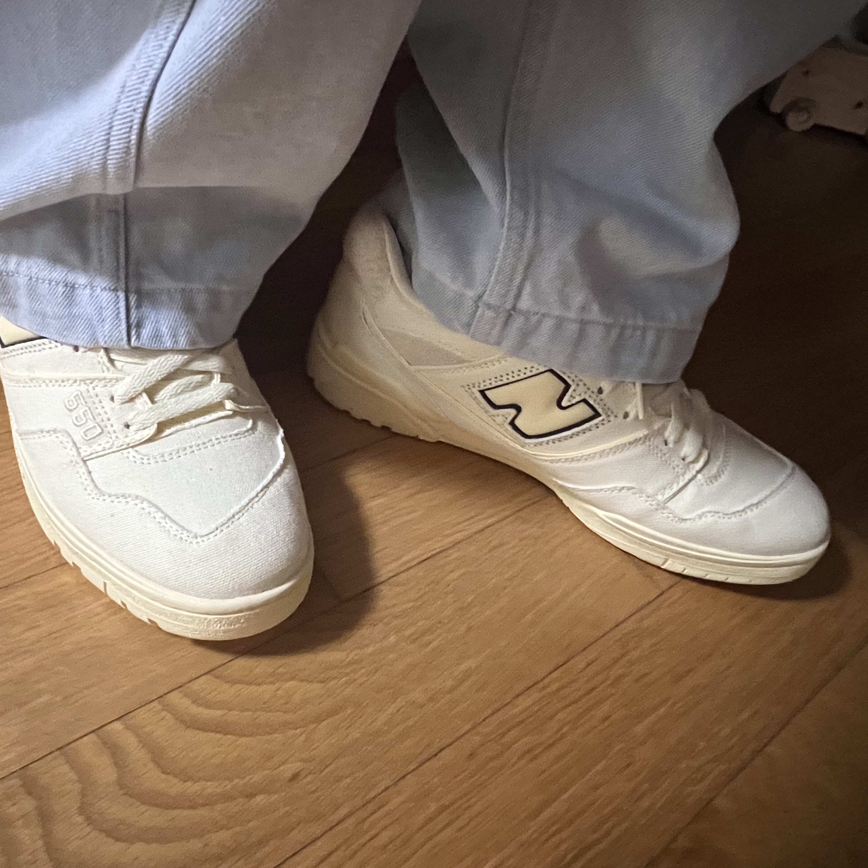 New Balance x Joe Freshgoods 550 Conversations Amongst Us Beige - D Standard, New Balance x Joe Freshgoods 550 Conversations Amongst Us Beige - 2E Wide 착용 스타일 - 2