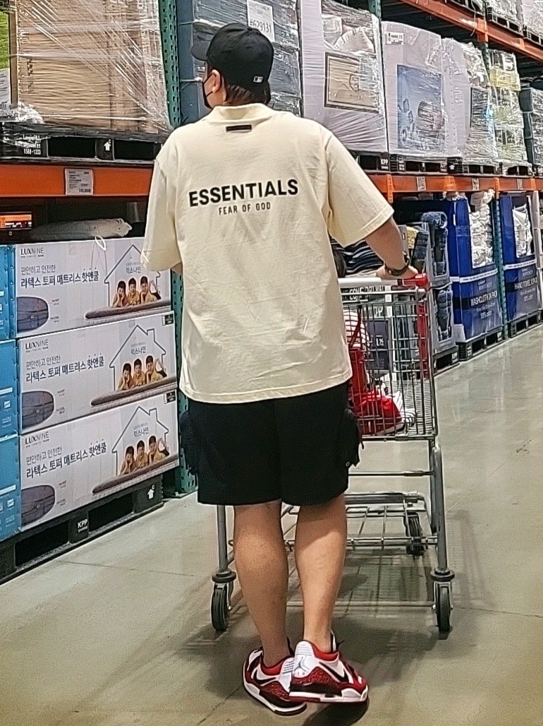 Jordan Legacy 312 Low Chicago 2022, Essentials Short Sleeve Polo Cream - 21SS 착용 스타일 - 1