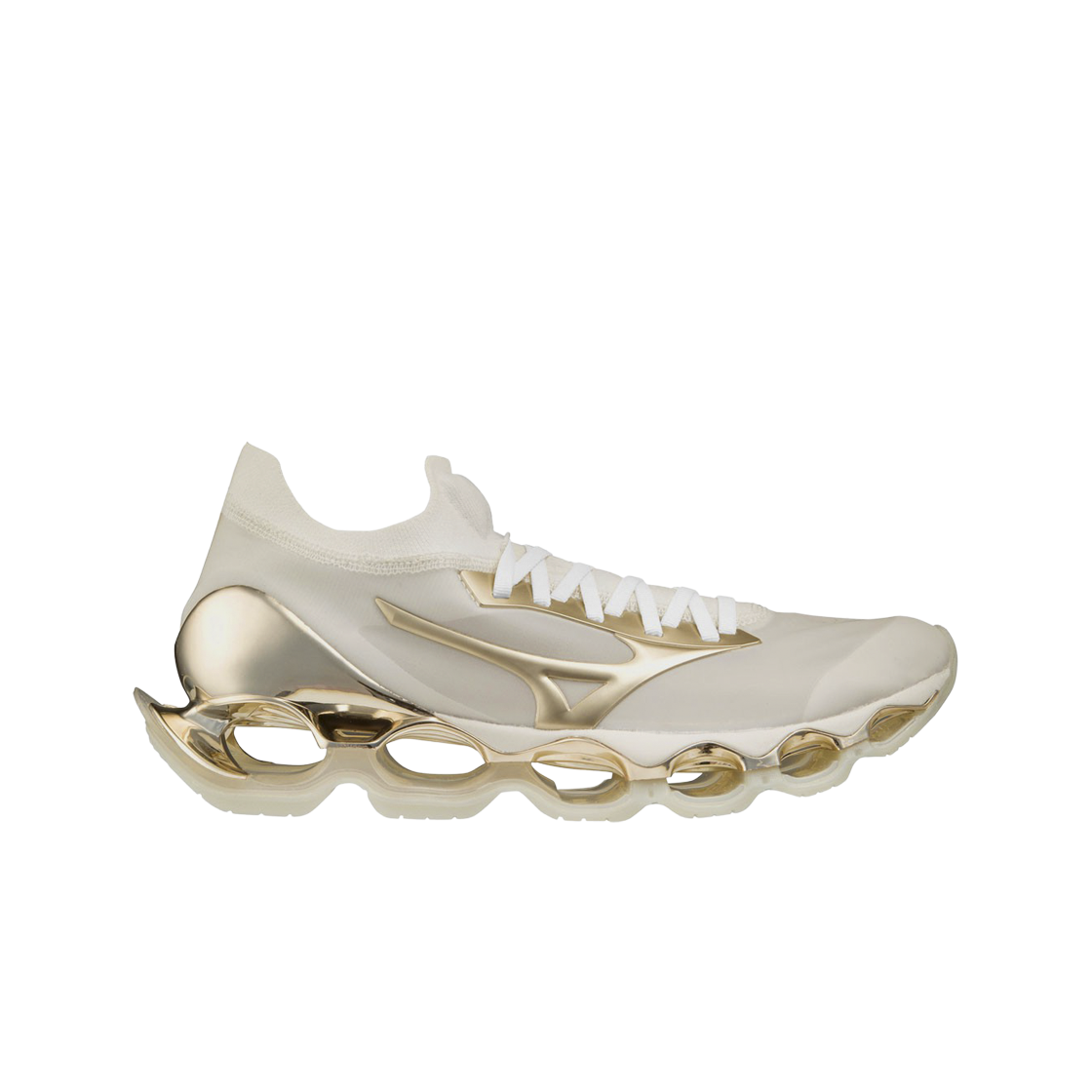 미즈노 x 소라야마 하지메 웨이브 프로페시 샴페인 골드(Mizuno x Sorayama Hajime Wave Prophecy Champagne Gold)