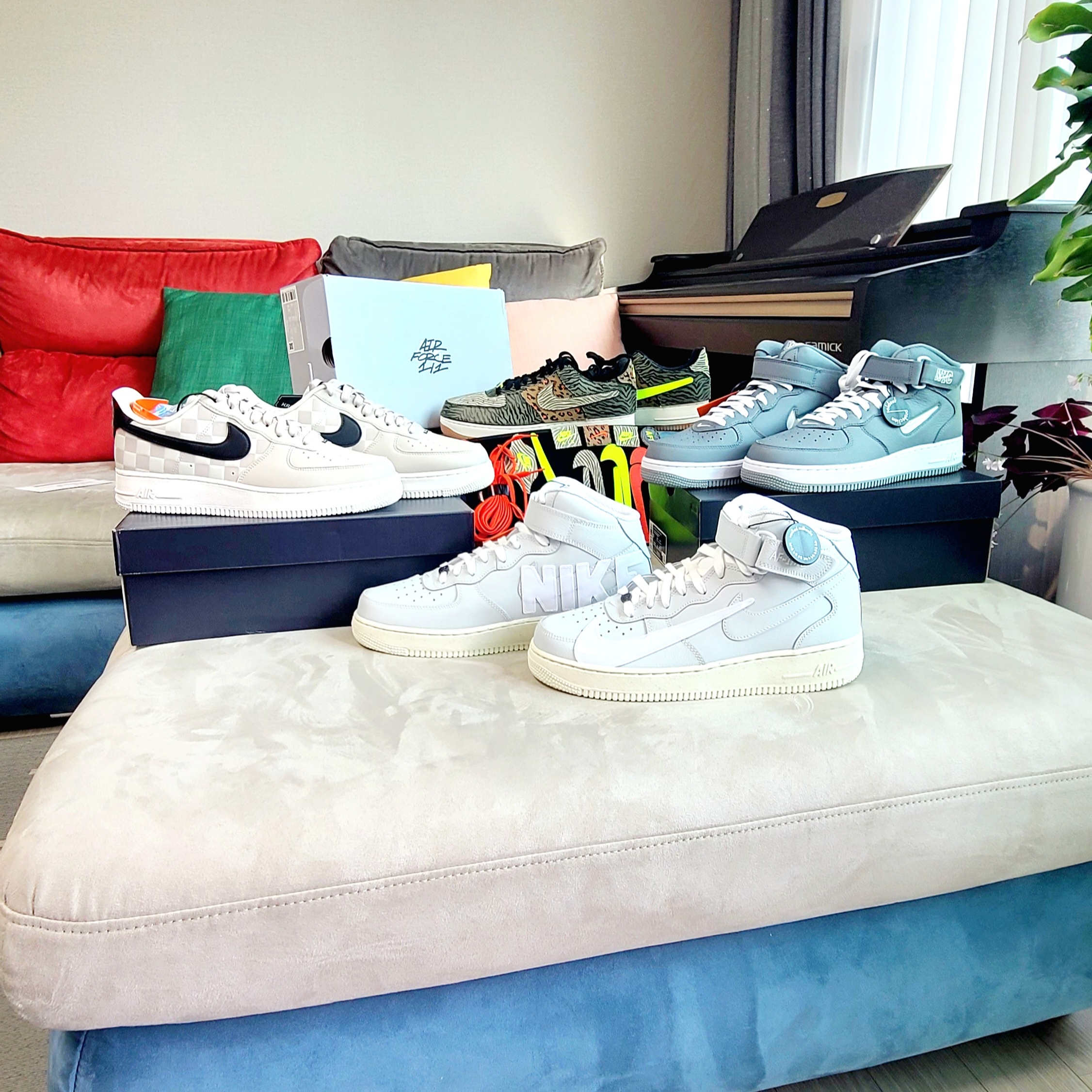 Nike Air Force 1 Mid '07 Premium Copy and Paste 착용 스타일
