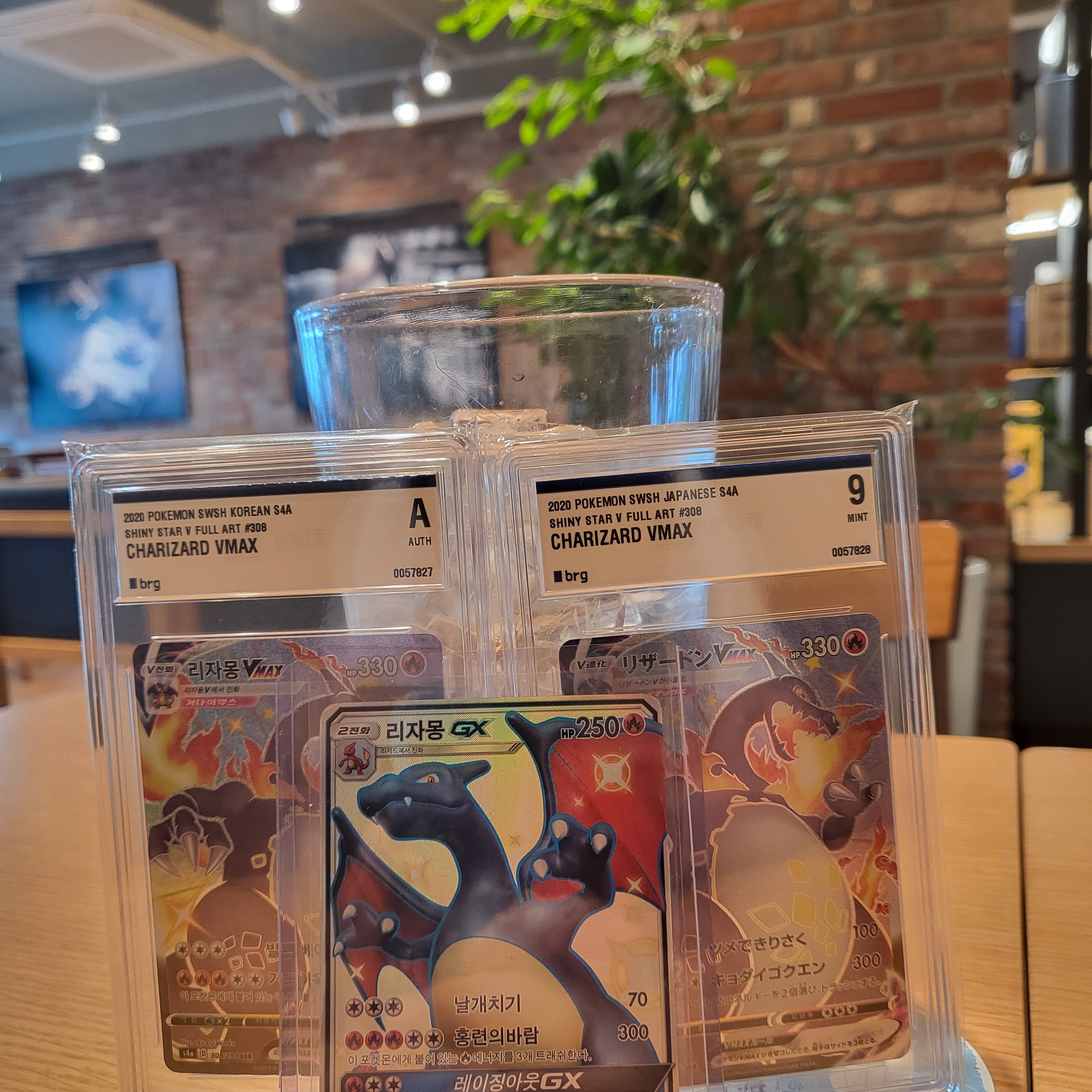 Pokemon TCG Charizard VMAX SSR Shiny Star V (Japanese Ver.), Pokemon TCG Charizard VMAX SSR Shiny Star V (Korean Ver.) 착용 스타일