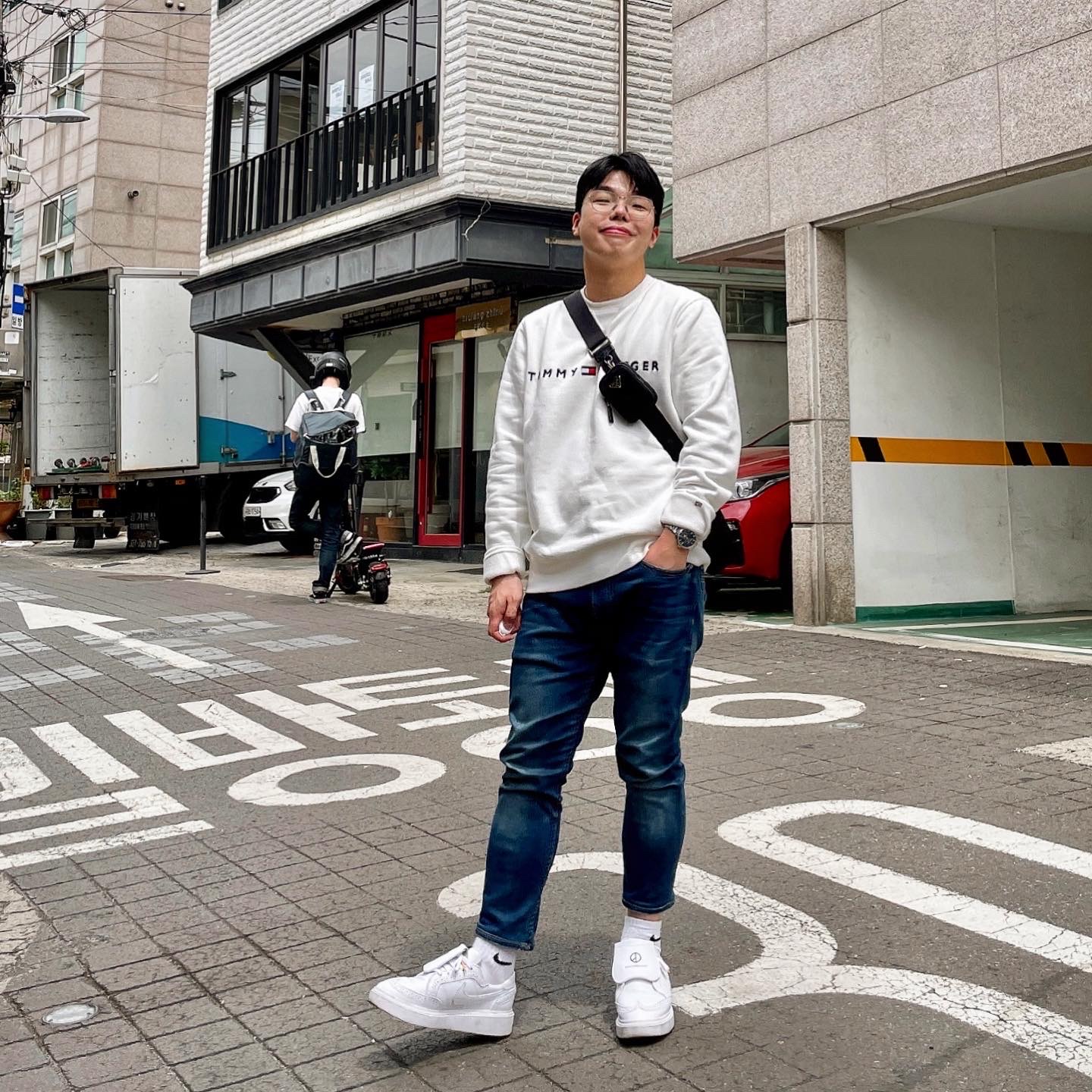 Nike x Peaceminusone Kwondo1 White 착용 스타일 - 1