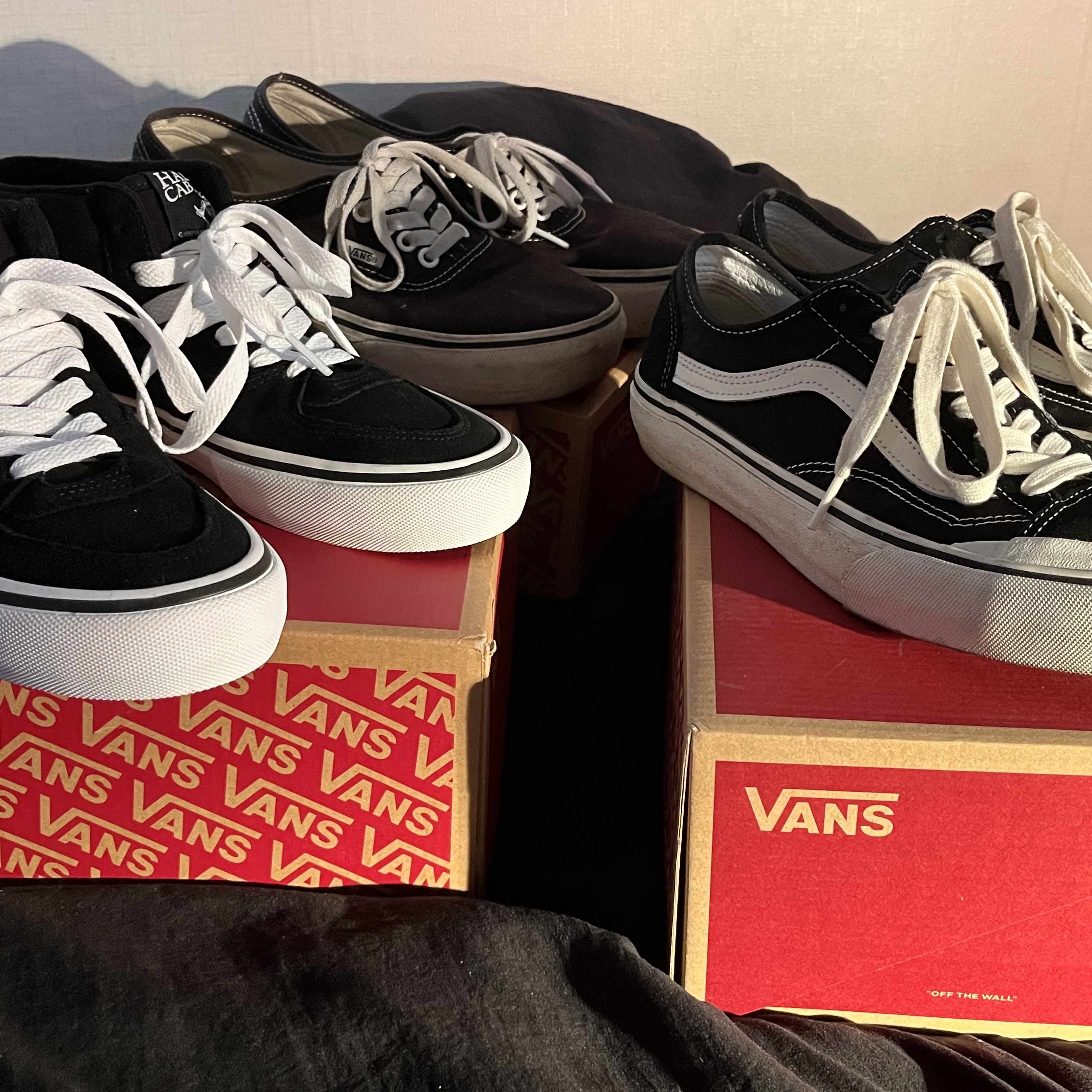 Vans Half Cab Pro Black White 착용 스타일 - 4