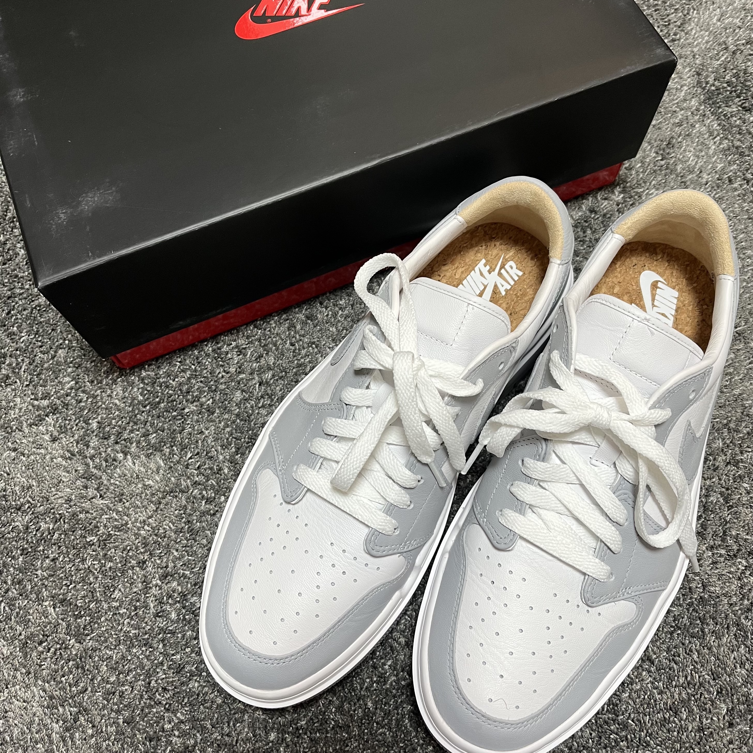 (W) Jordan 1 Elevate Low White and Wolf Grey 착용 스타일