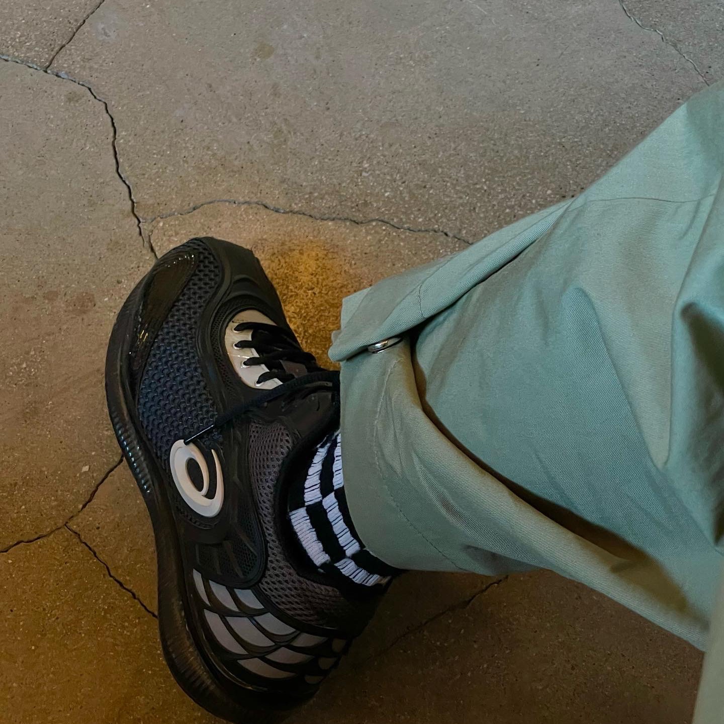 Asics x Kiko Kostadinov Gel-Sokat 2 Carrier Grey, Nike x Stussy Cuff Beanie Black 착용 스타일 - 3