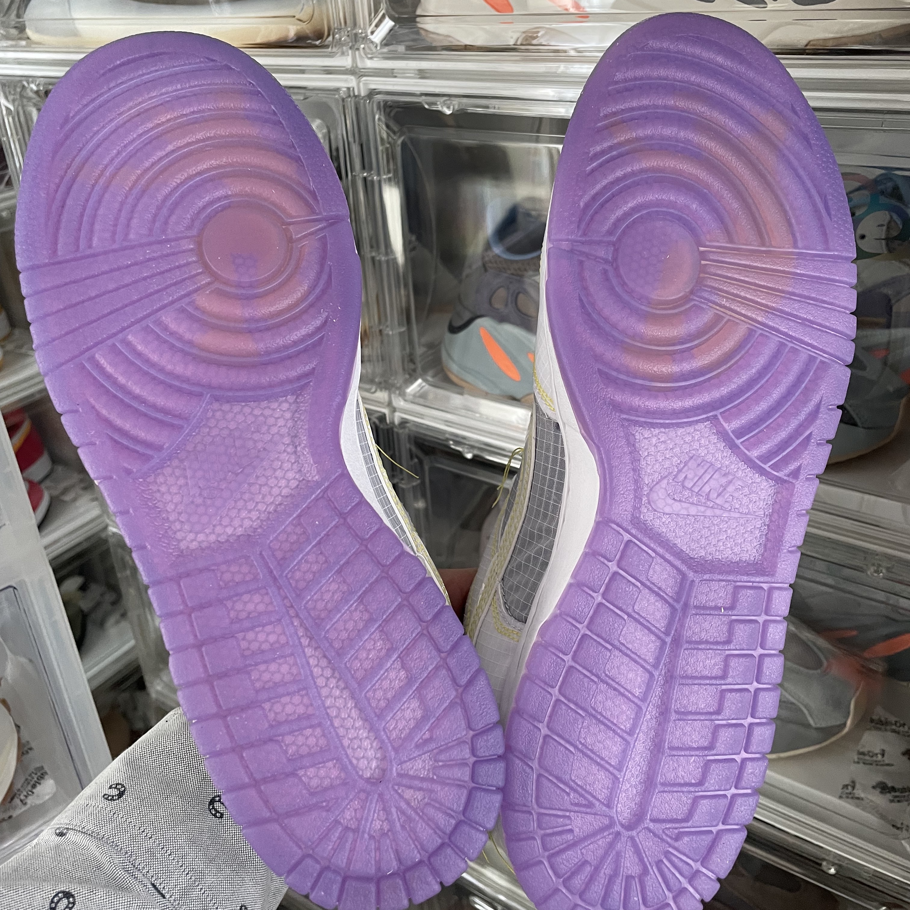 Nike x Union Dunk Low Passport Pack Court Purple White, Nike x Union Dunk Low Passport Pack Pistachio 착용 스타일 - 3