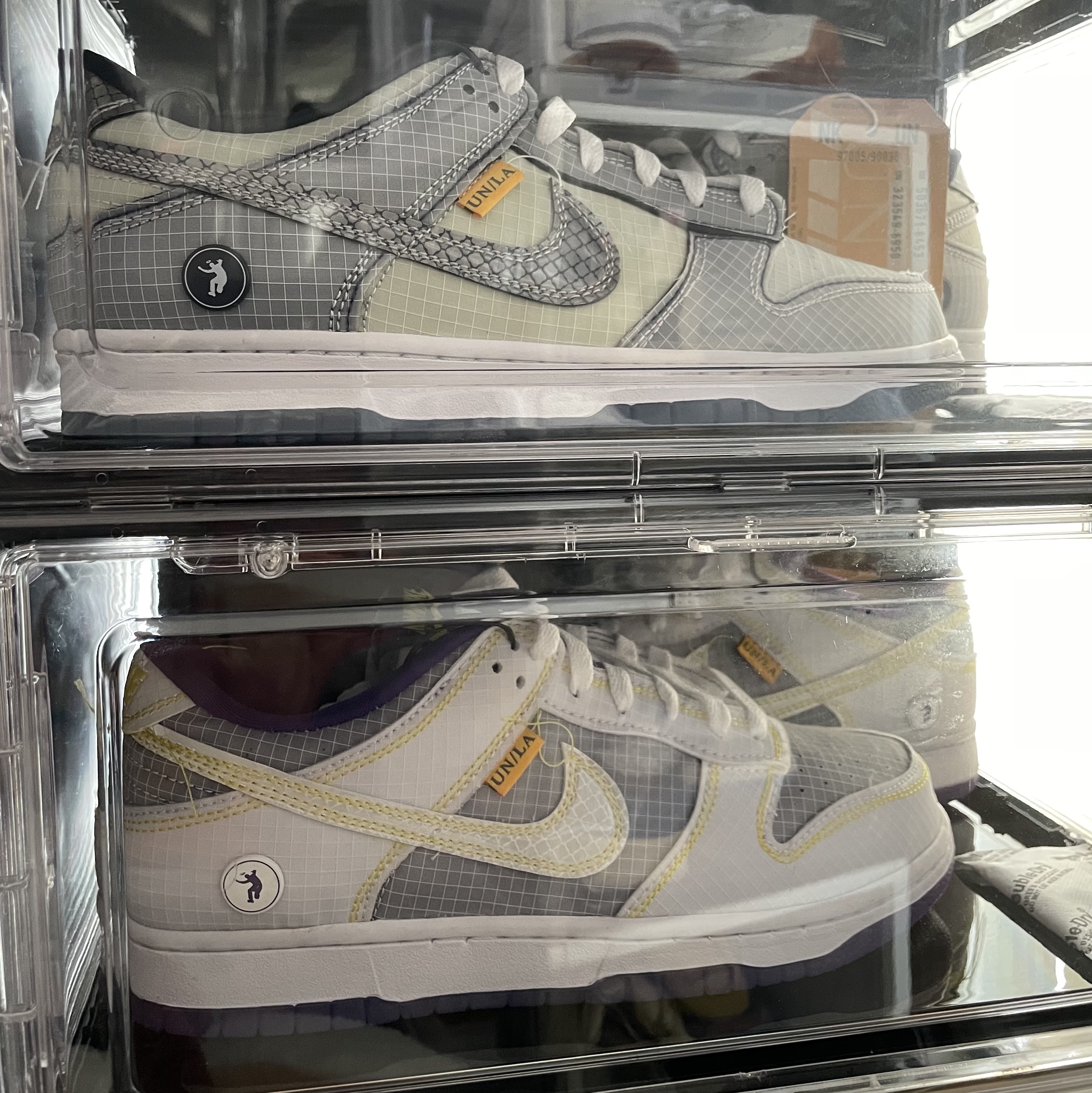Nike x Union Dunk Low Passport Pack Court Purple White, Nike x Union Dunk Low Passport Pack Pistachio 착용 스타일 - 4