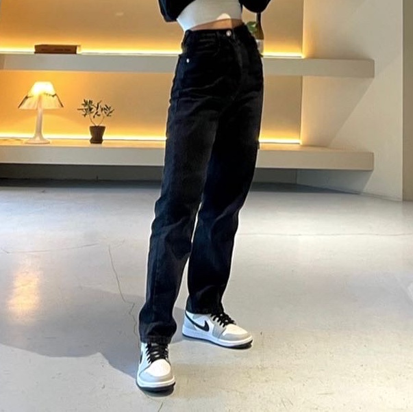 (W) Jordan 1 Mid Grey Fog 착용 스타일 - 3