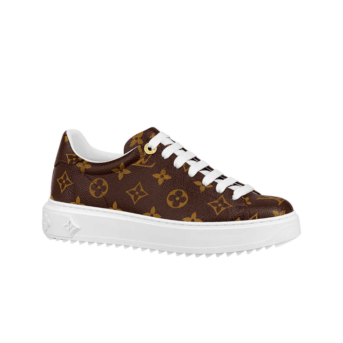 Louis Vuitton Time Out Sneakers Monogram Cacao Brown 상세 이미지 1