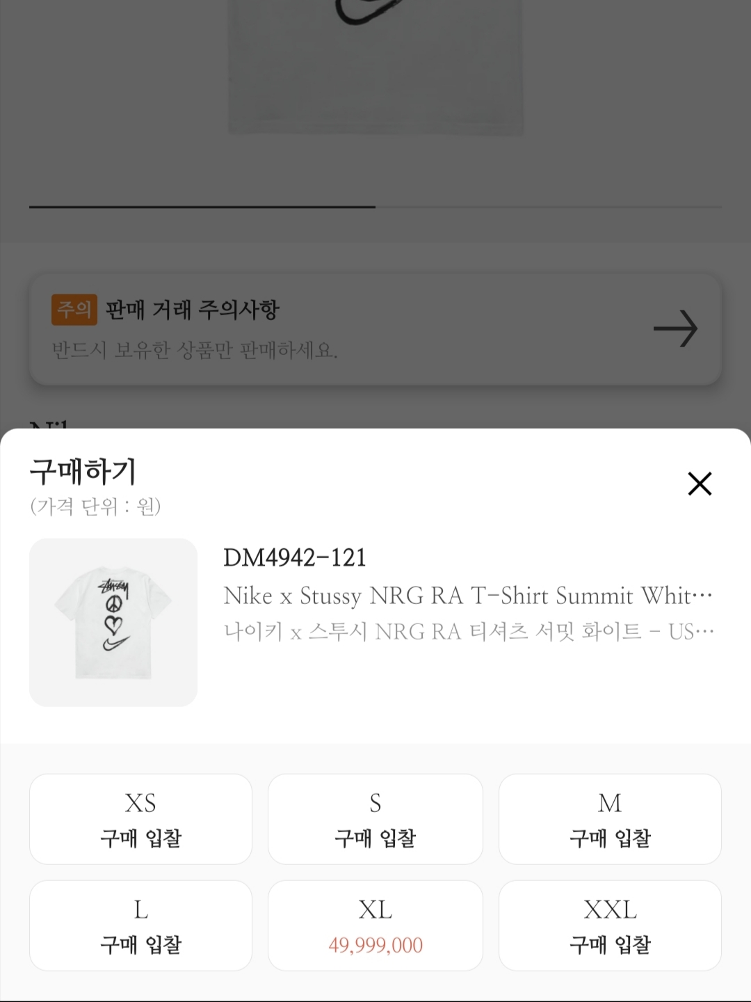 Nike x Stussy NRG RA T-Shirt Summit White (DM4942-121) 착용 스타일