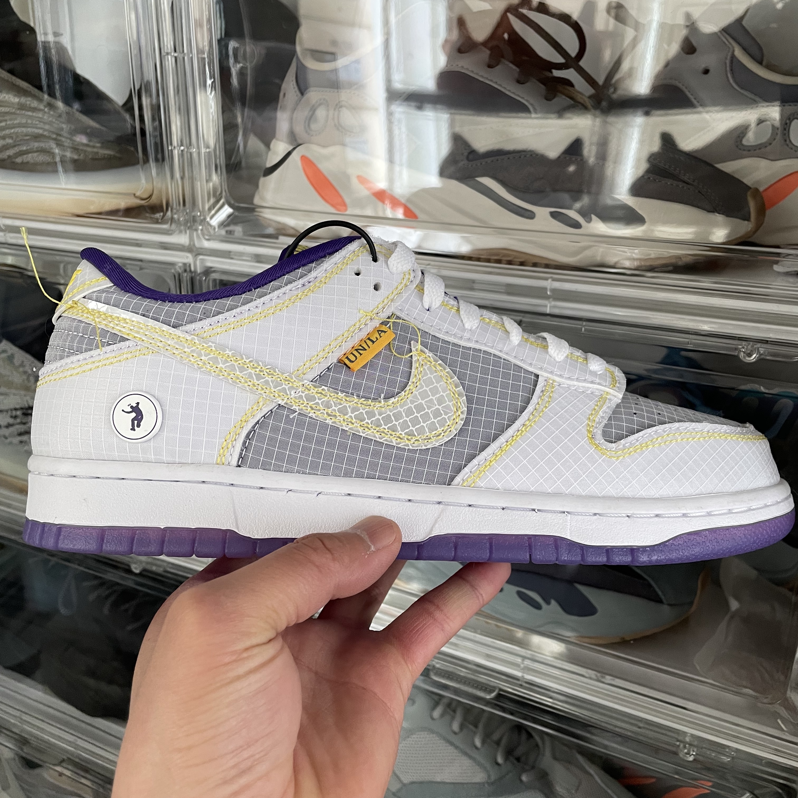 Nike x Union Dunk Low Passport Pack Court Purple White, Nike x Union Dunk Low Passport Pack Pistachio 착용 스타일 - 1