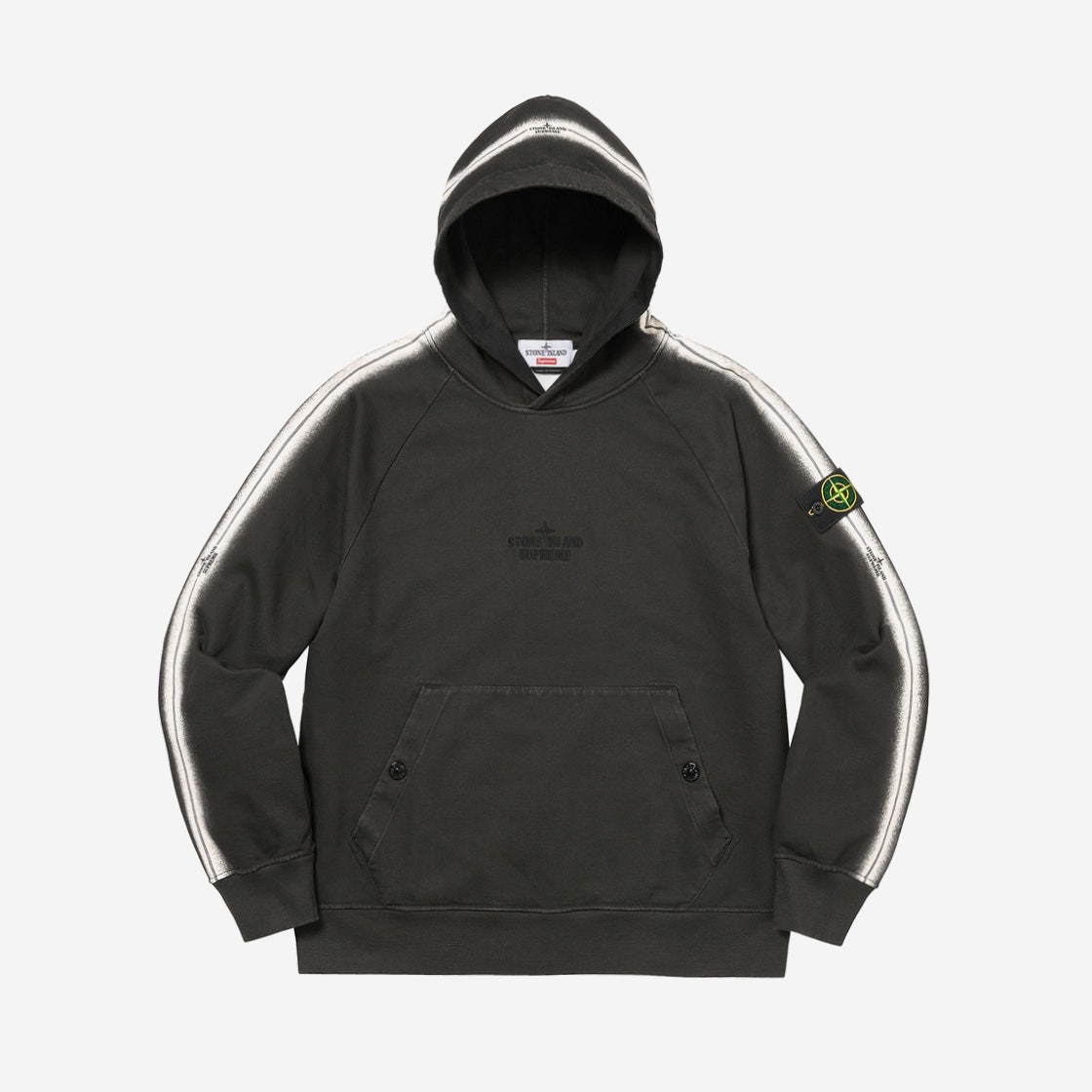 슈프림 x 스톤 아일랜드 스트라이프 후드 스웨트셔츠 블랙 - 22SS | Supreme | KREAM 슈프림 x 스톤 아일랜드 스트라이프 후드 스웨트셔츠 블랙 - 22SS | Supreme | KREAM