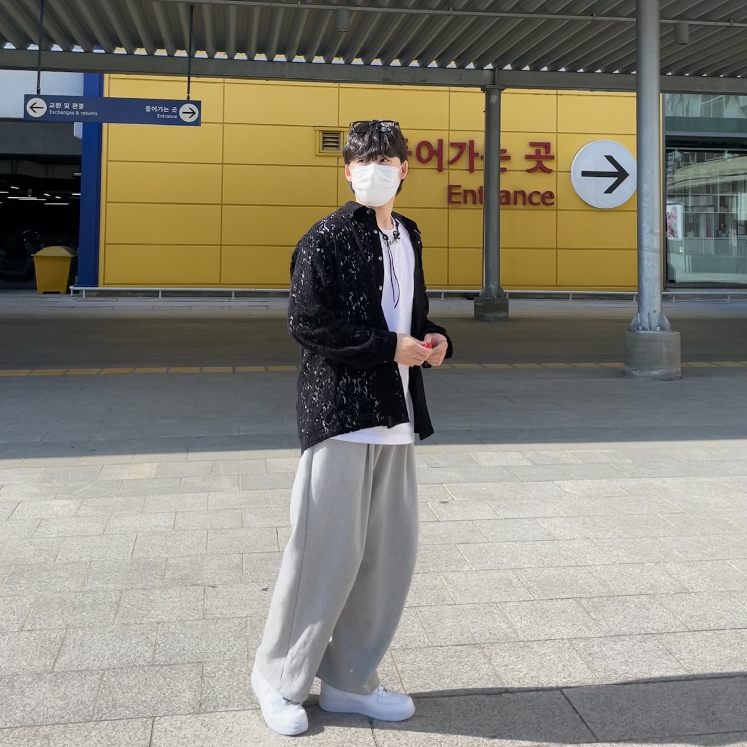 Nike x Supreme Air Force 1 Low White, Nike Air Force 1 '07 Low White 착용 스타일 - 1