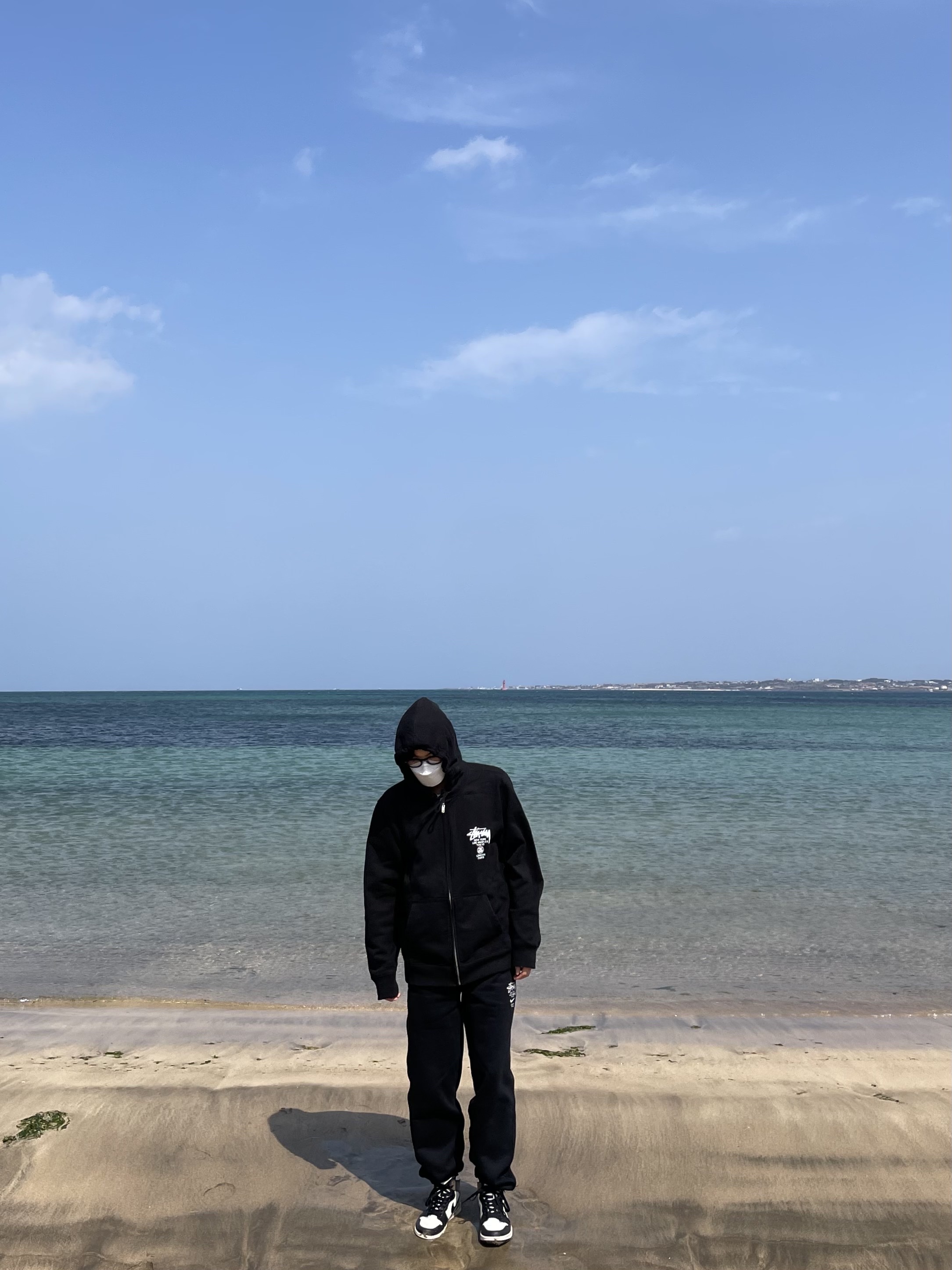 Stussy World Tour Zip Hoodie Black 2022, Nike x Stussy NRG ZR Fleece Pants Black - US/EU 착용 스타일 - 1