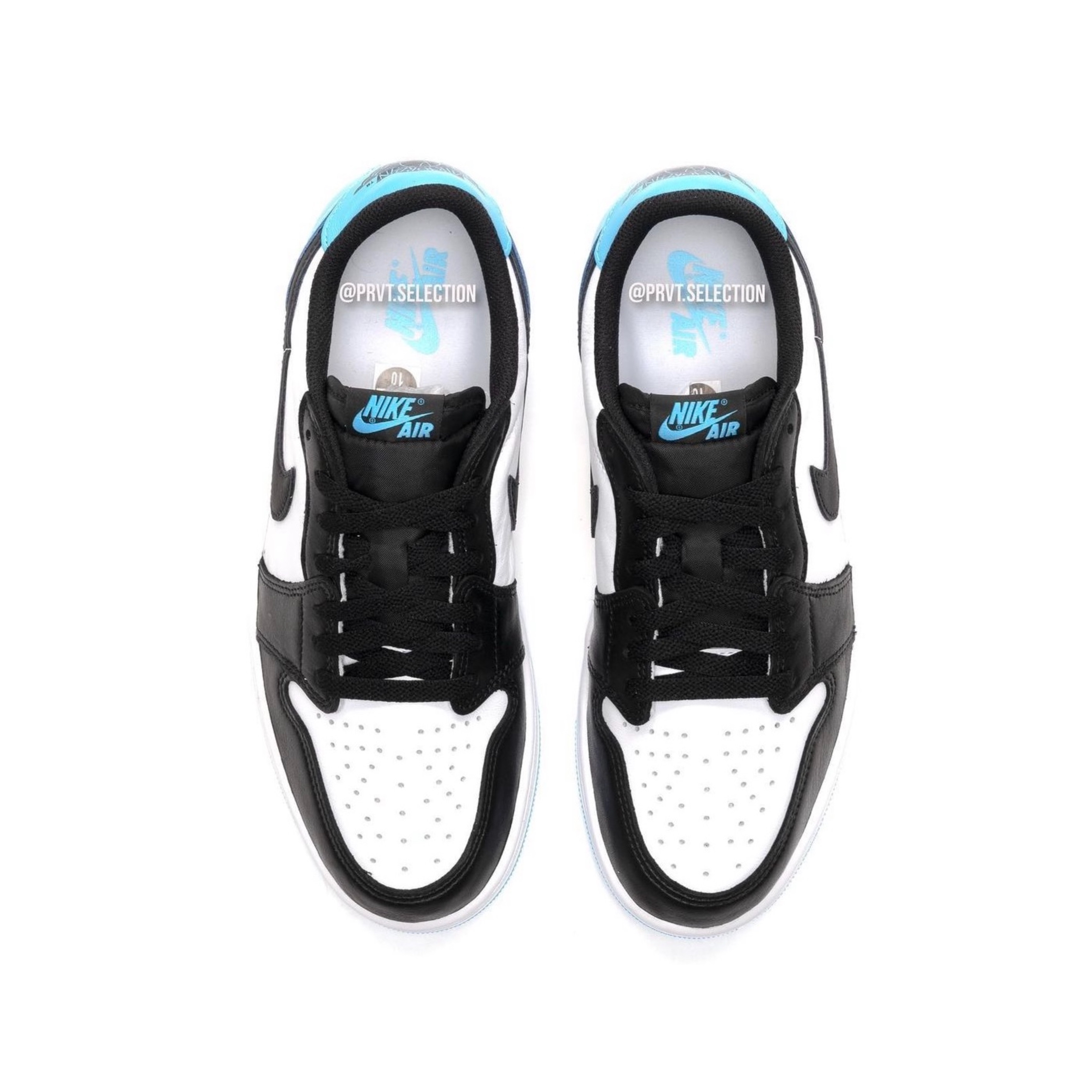 Jordan 1 Retro Low OG Black and Dark Powder Blue, (W) Jordan 1 Retro Low OG Black and Dark Powder Blue 착용 스타일 - 4